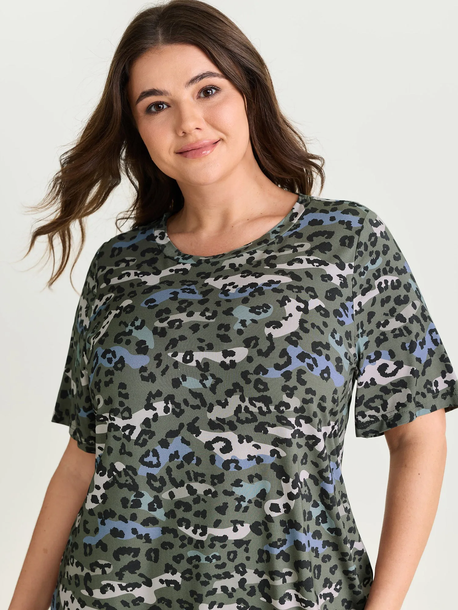 Camouflage Leopard Print T-Shirt sold by Bloomchic product image thumbnail 2