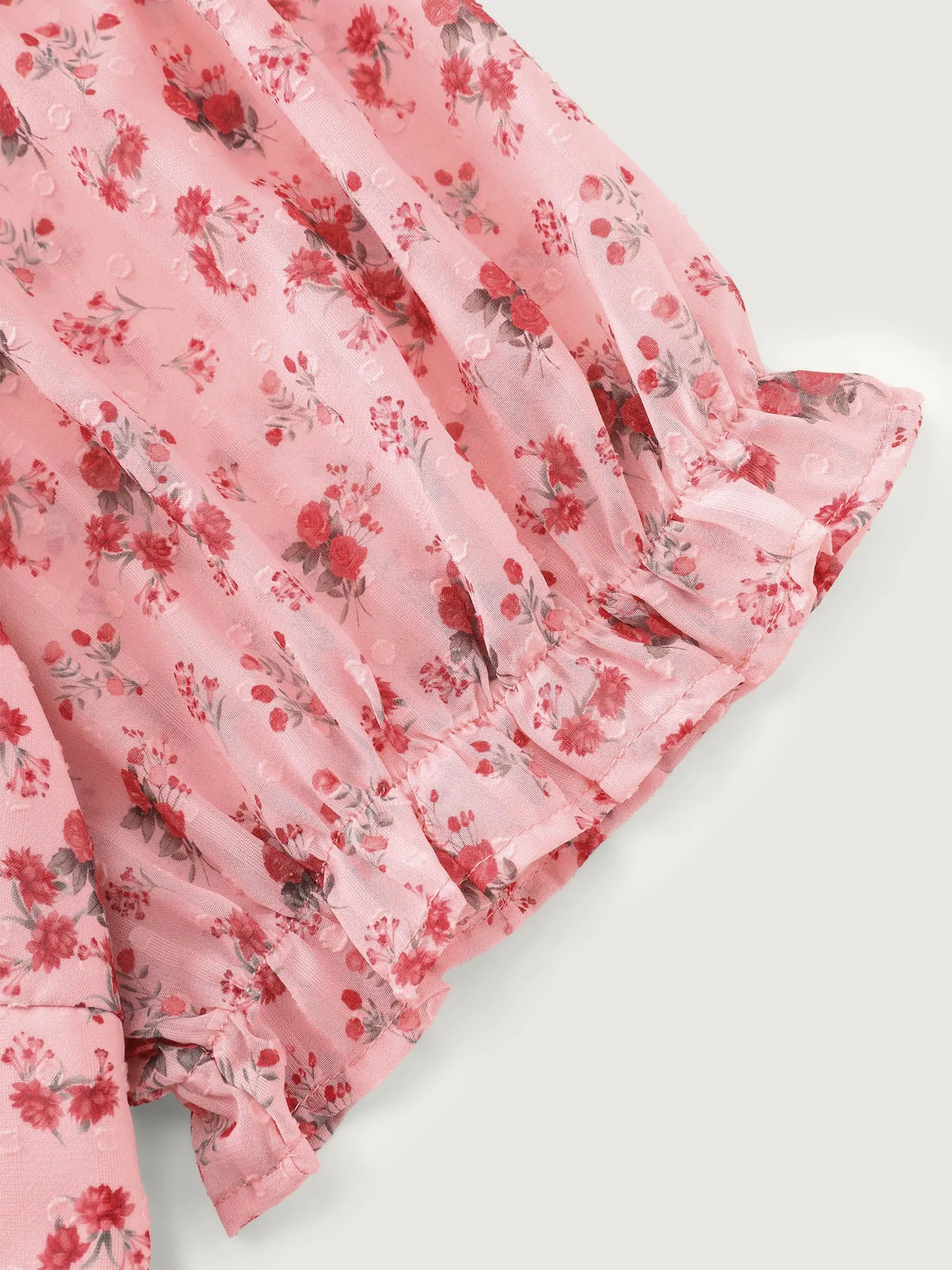 Floral Romance Bust-Friendly Shirred Blouse sold by Bloomchic product image thumbnail 5