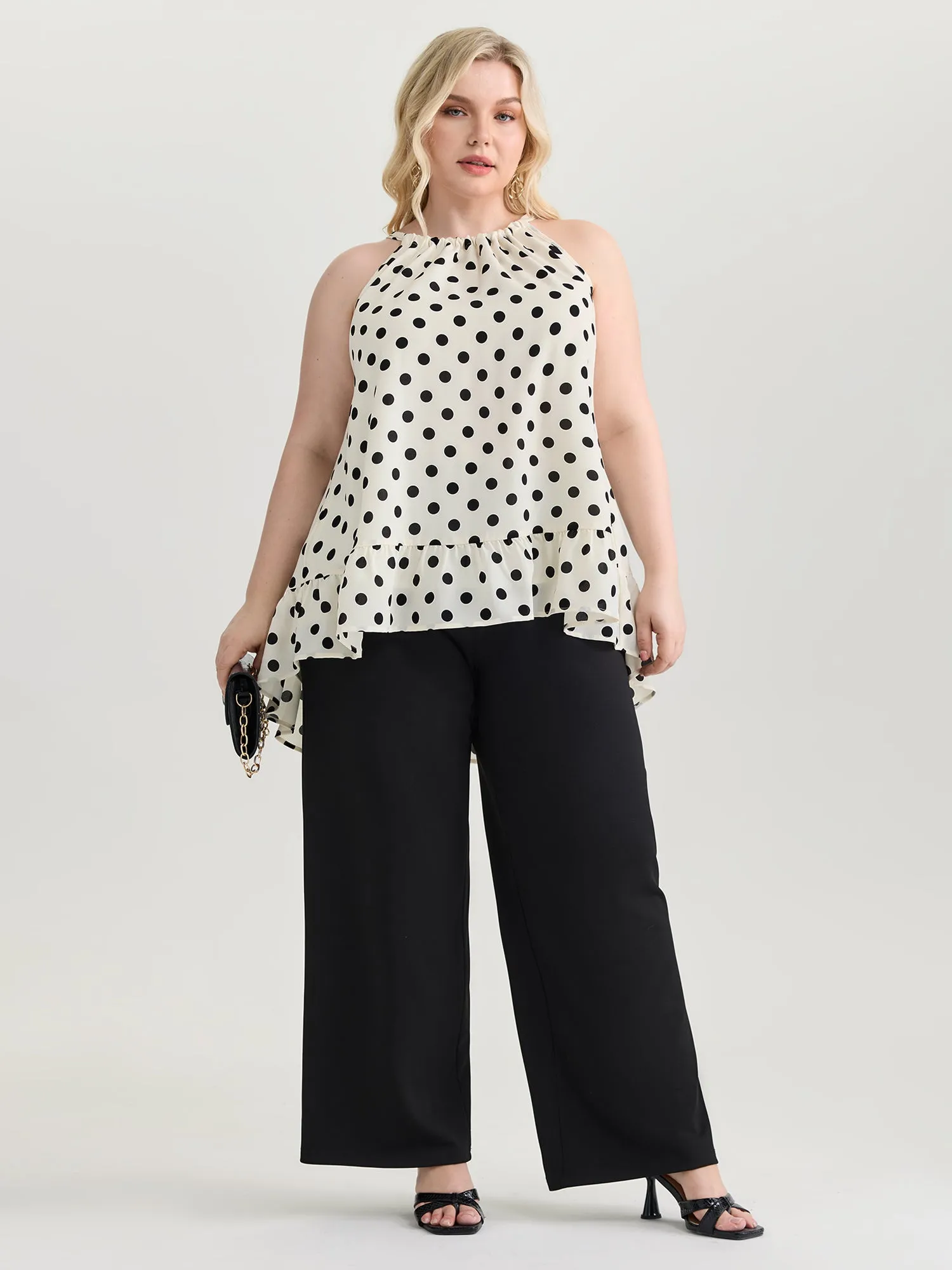 Polka Dot Charm Flowy Tank Top sold by Bloomchic product image thumbnail 3