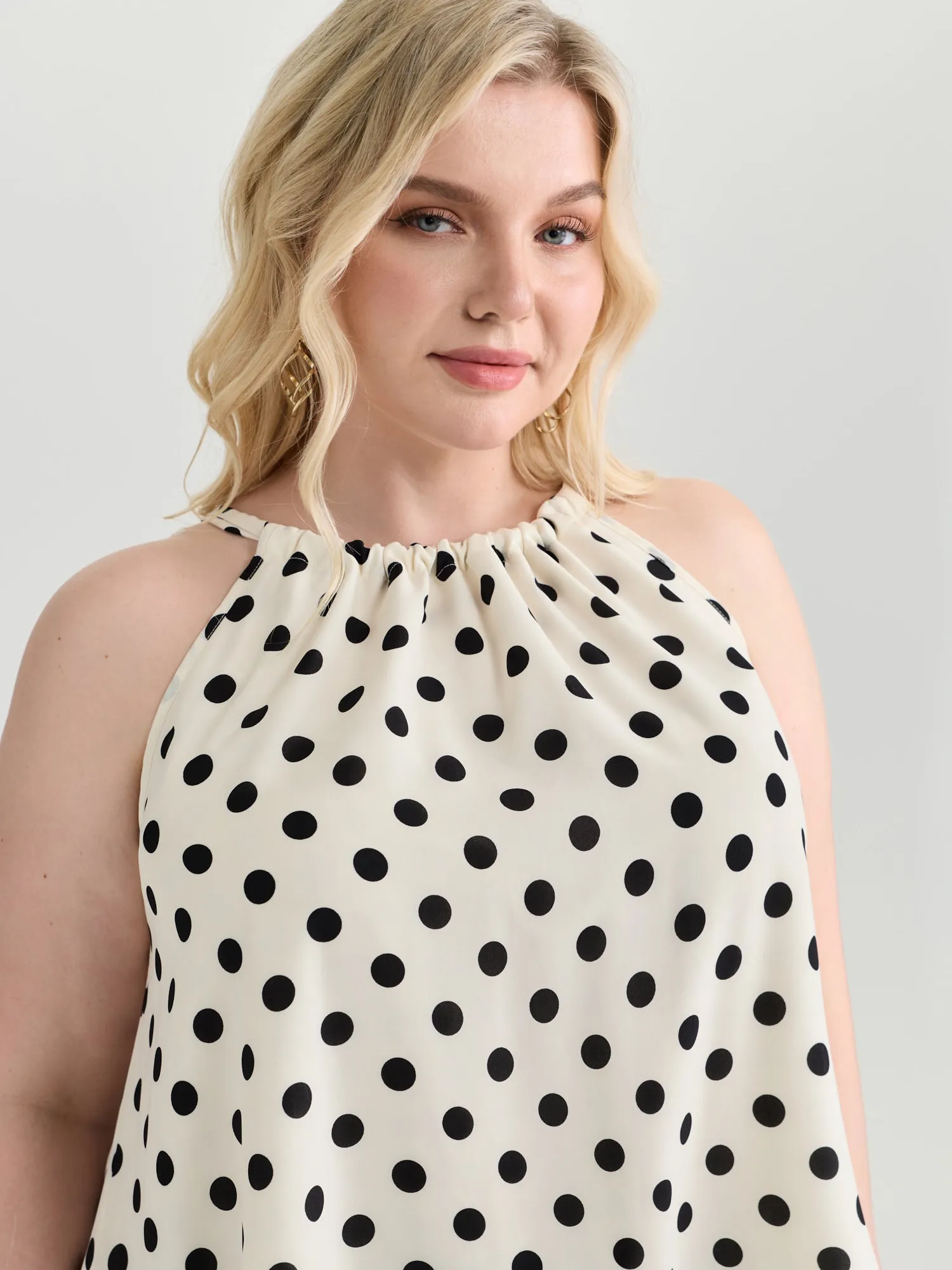 Polka Dot Charm Flowy Tank Top sold by Bloomchic product image thumbnail 2