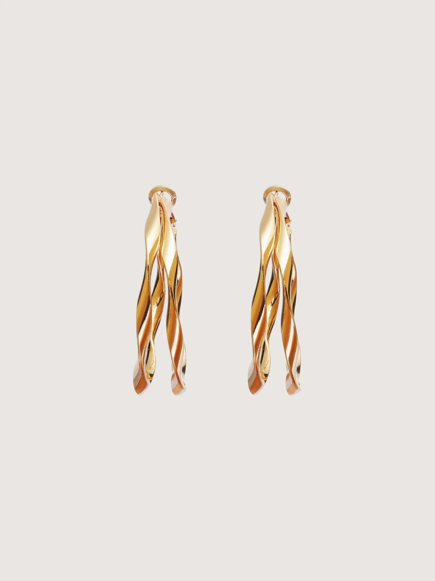 925 Silver Needle Textured Hoop Earrings sold by Bloomchic product image thumbnail 3
