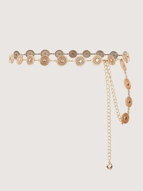 Sun Chain Extended Link Belt made by Bloomchic