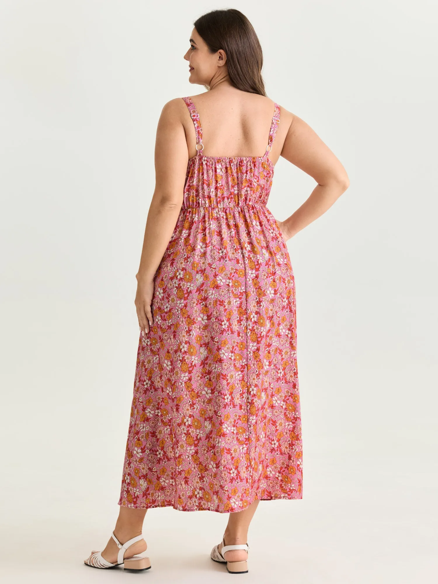 Supersoft Floral Print Cami Midi Dress sold by Bloomchic product image thumbnail 4