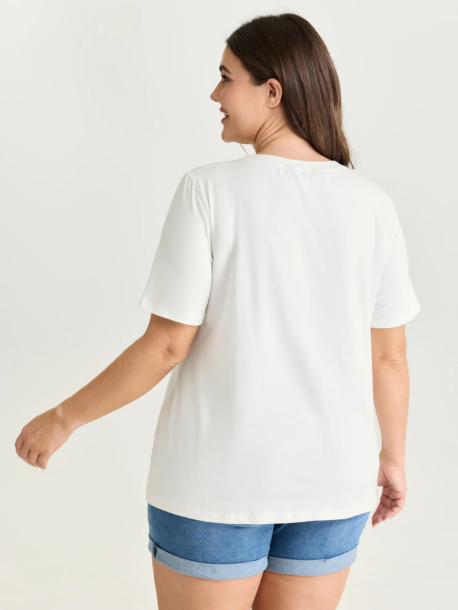 Cotton Sunkissed Floral Print T-Shirt sold by Bloomchic product image thumbnail 4