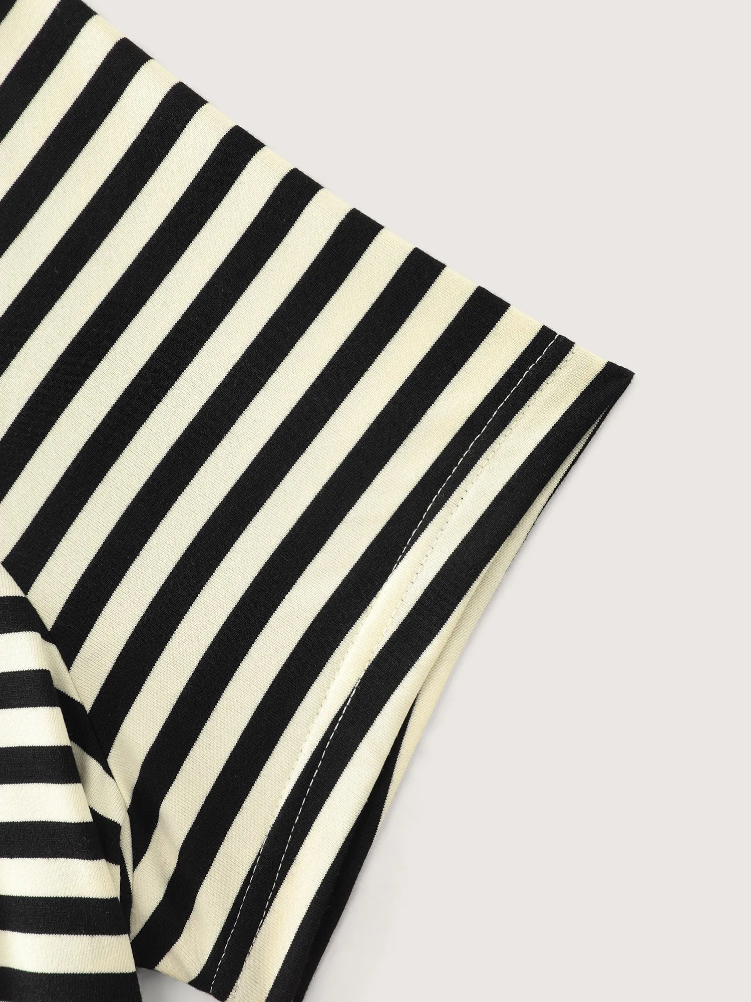 Stretchy Classic Striped Print T-Shirt sold by Bloomchic product image thumbnail 5