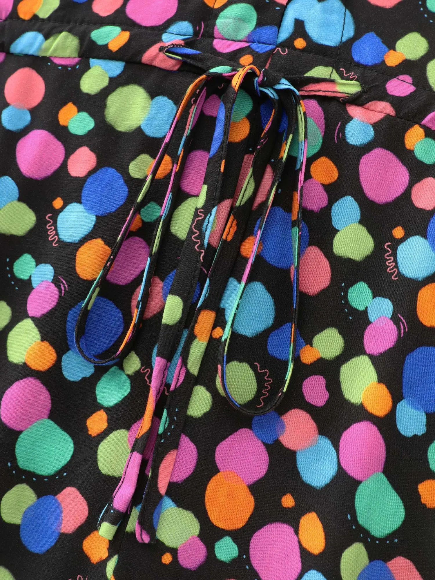 Multi-Color Polka Dots Print Midi Dress sold by Bloomchic product image thumbnail 5