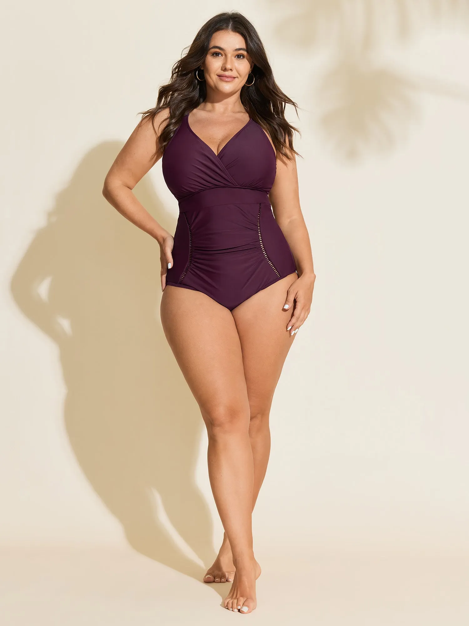 Tummy-Control Side Panel One-Piece Swimsuit sold by Bloomchic product image thumbnail 3