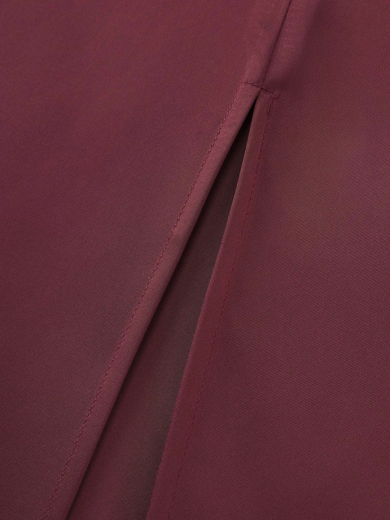 Satin Square Neck Front Slit Slip Maxi Dress sold by Bloomchic product image thumbnail 4