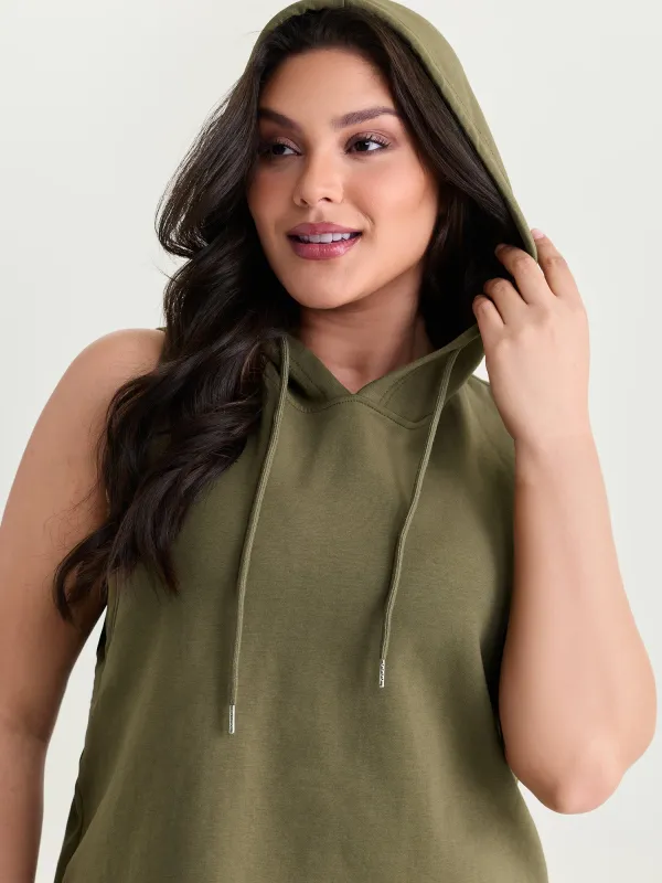 Supersoft Drawstring Neckline Tank Top made by Bloomchic