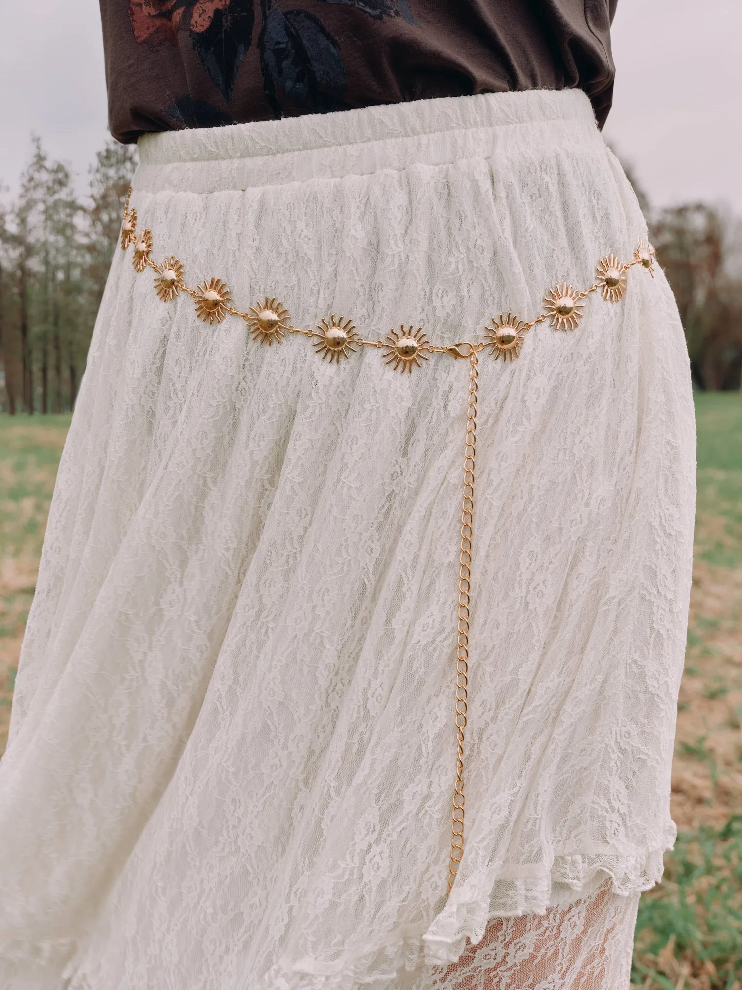 Sunflower Chain Link Belt sold by Bloomchic product image thumbnail 2
