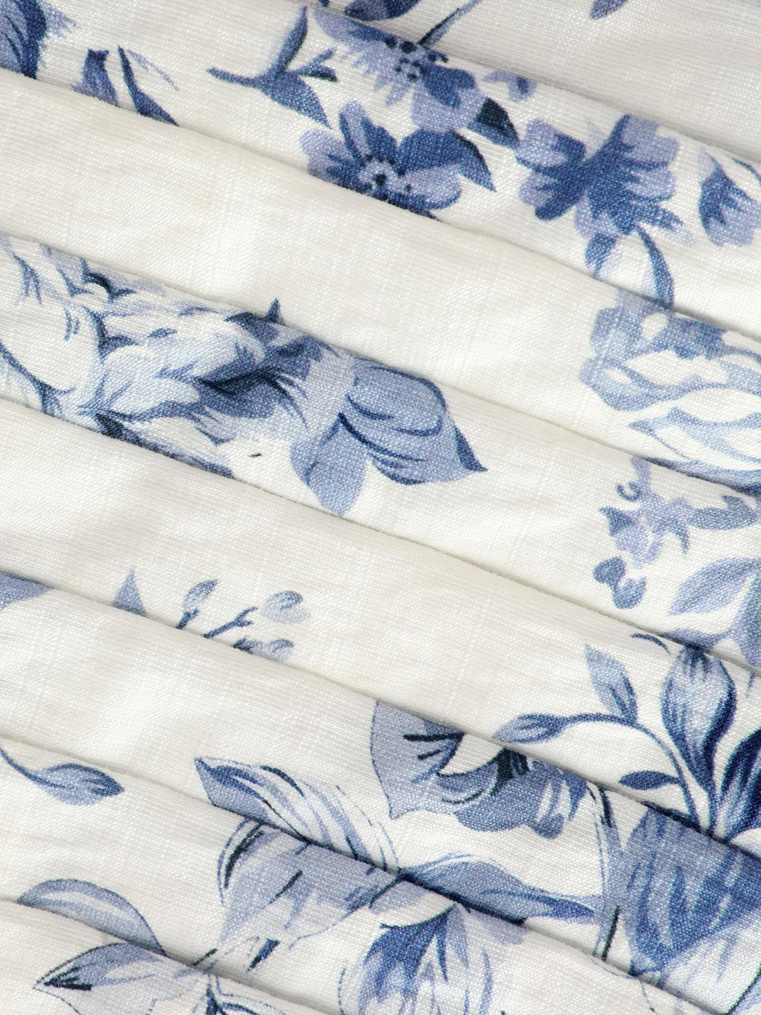 Large Floral Print Pleated Bodice Midi Dress sold by Bloomchic product image thumbnail 4