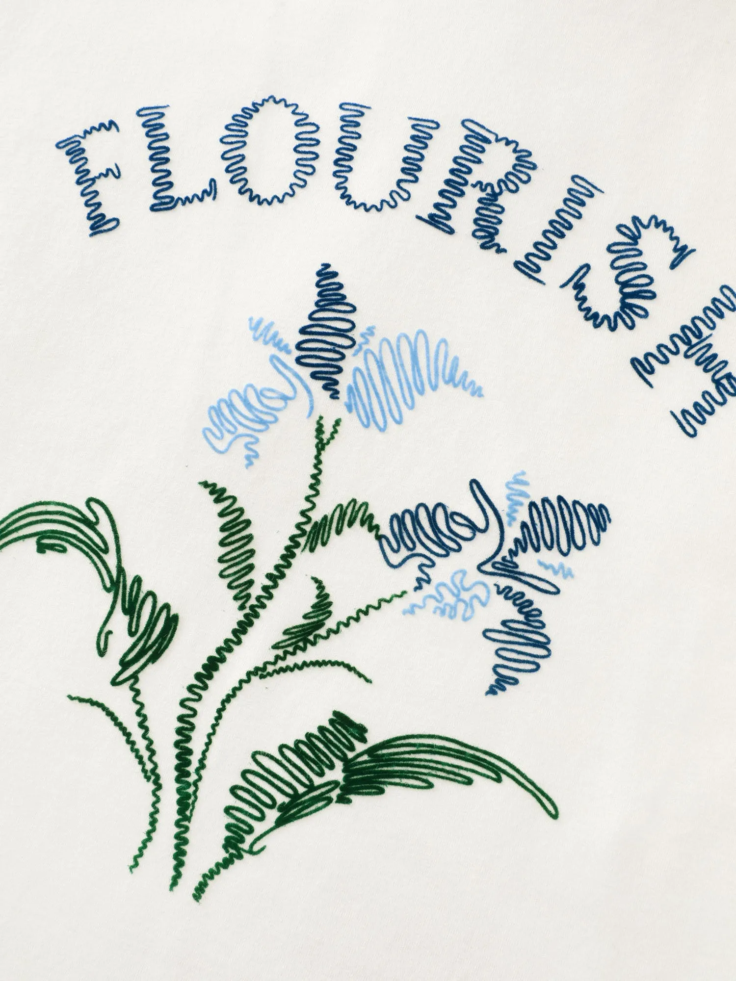 Cotton Flourish Embroidered Floral T-Shirt sold by Bloomchic product image thumbnail 5