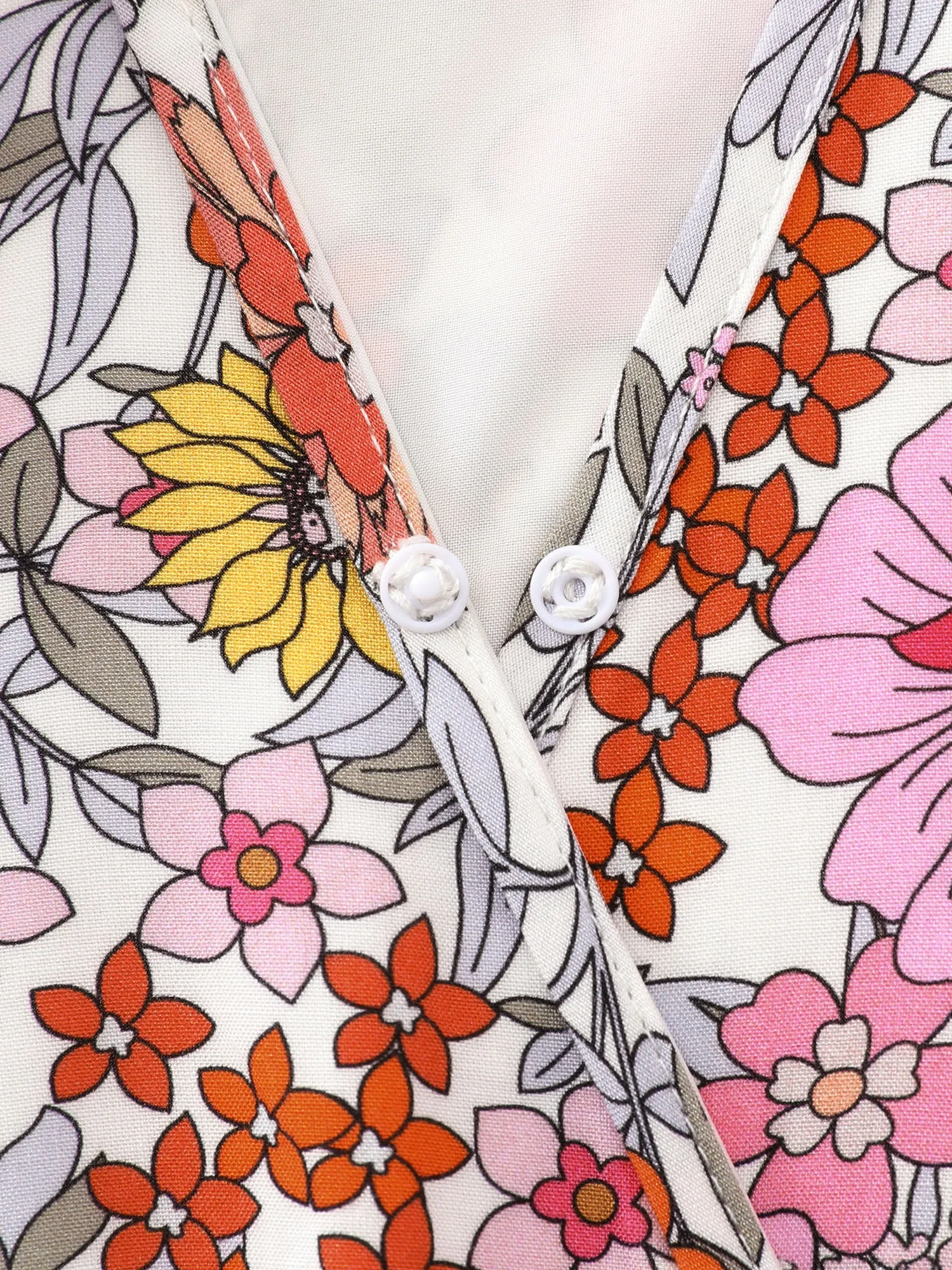 Floral Print Halter Neckline Waist-Tie Maxi Dress sold by Bloomchic product image thumbnail 5