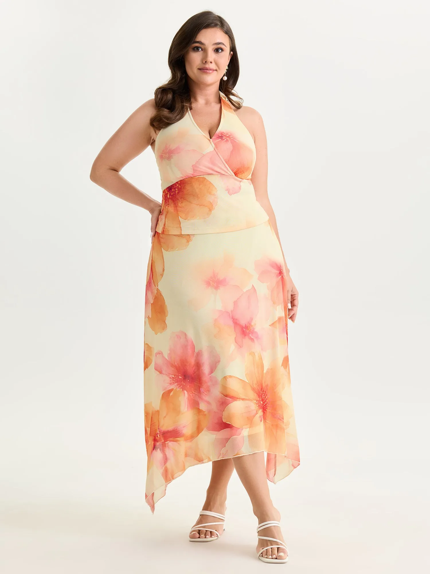 Floral Print Bowknot Tank Top sold by Bloomchic product image thumbnail 3