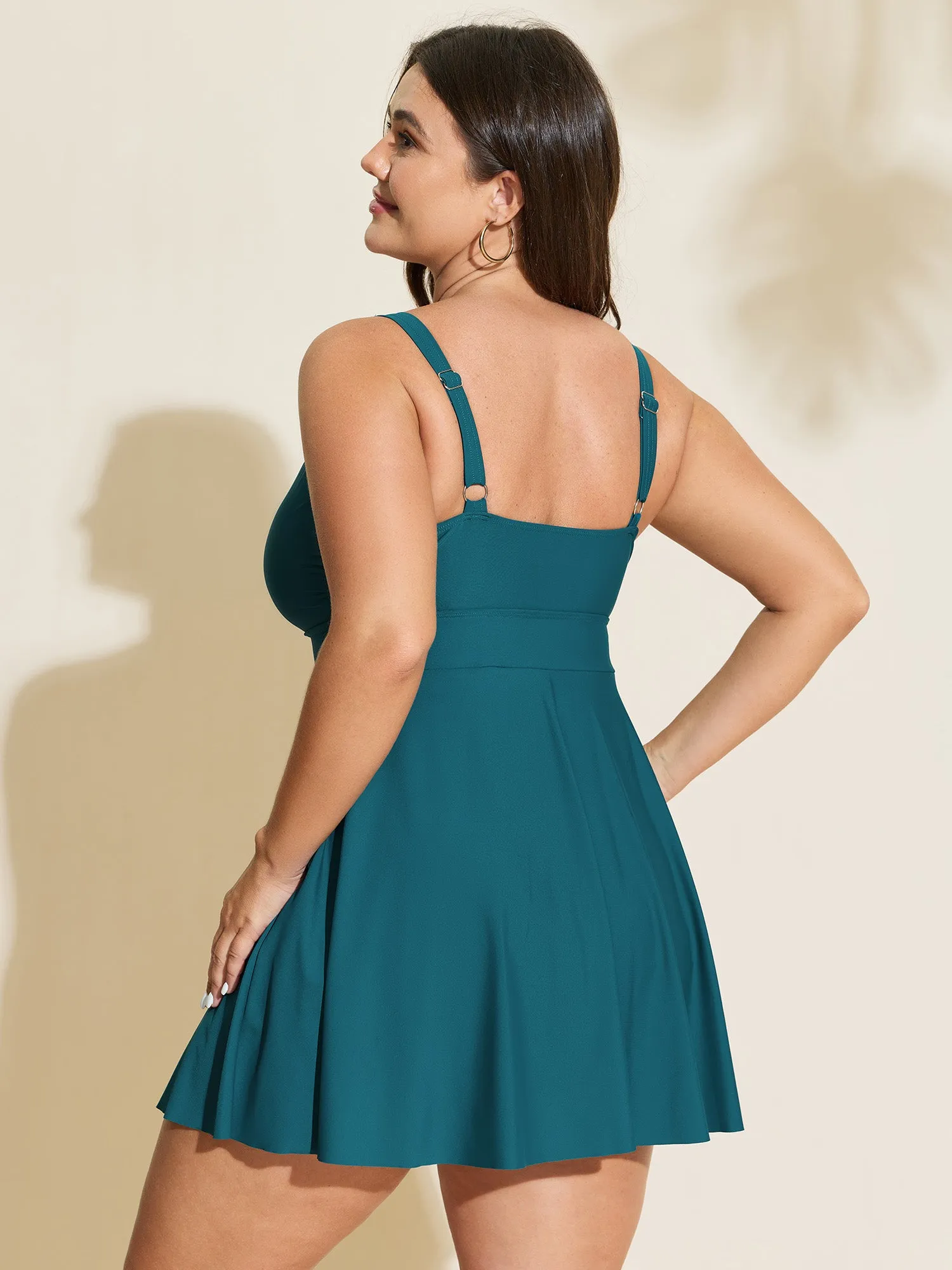 Keyhole Metal Detail Pockets Swim Dress sold by Bloomchic product image thumbnail 5