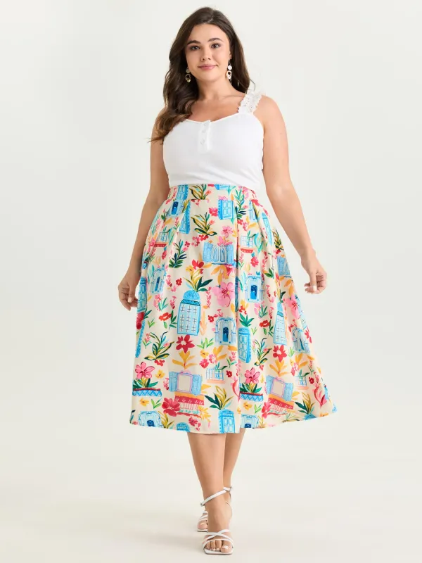 Summer Breeze Pleated Maxi Skirt made by Bloomchic