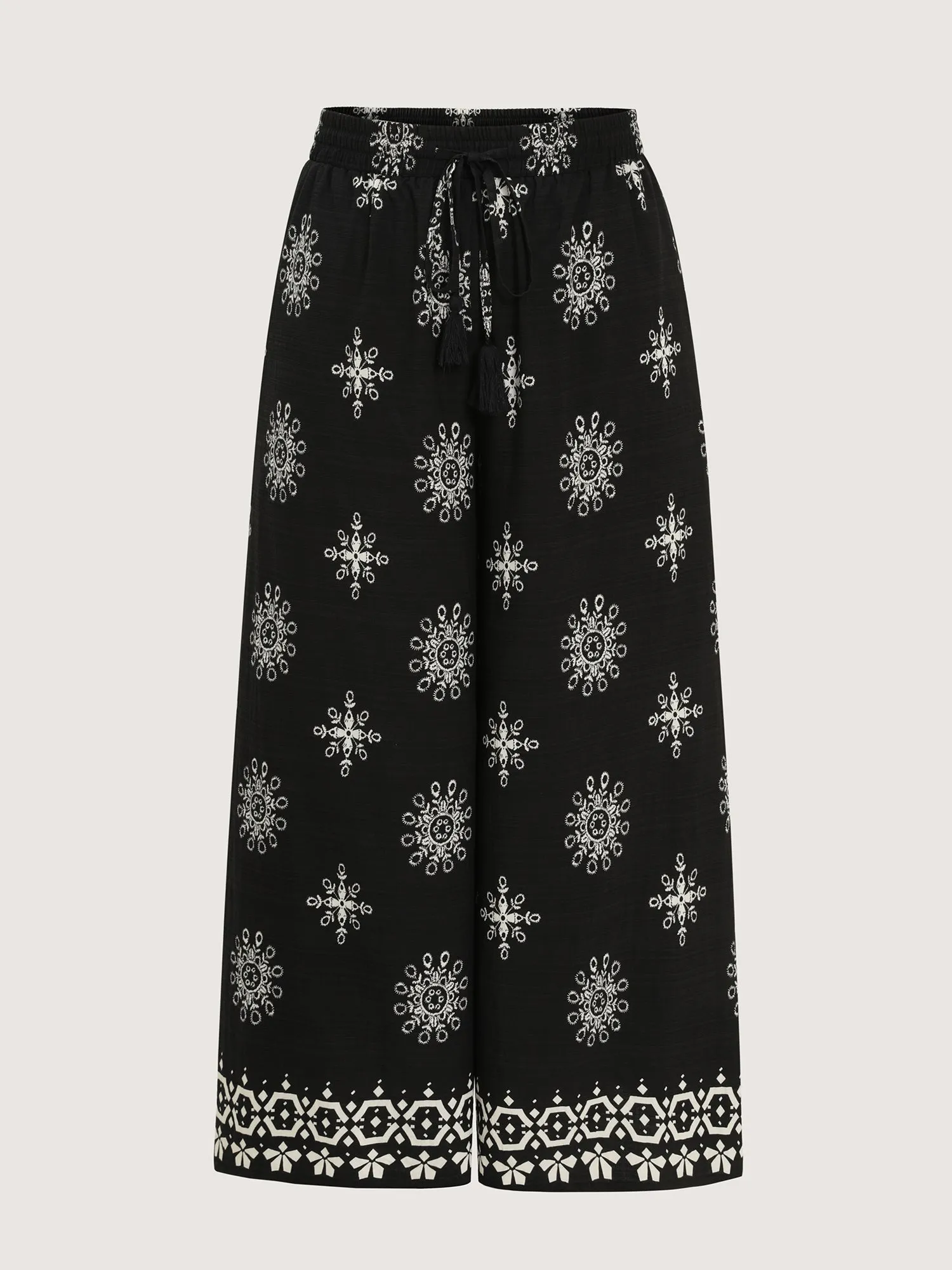 Boho Floral Print Wide Leg Pants sold by Bloomchic product image thumbnail 4