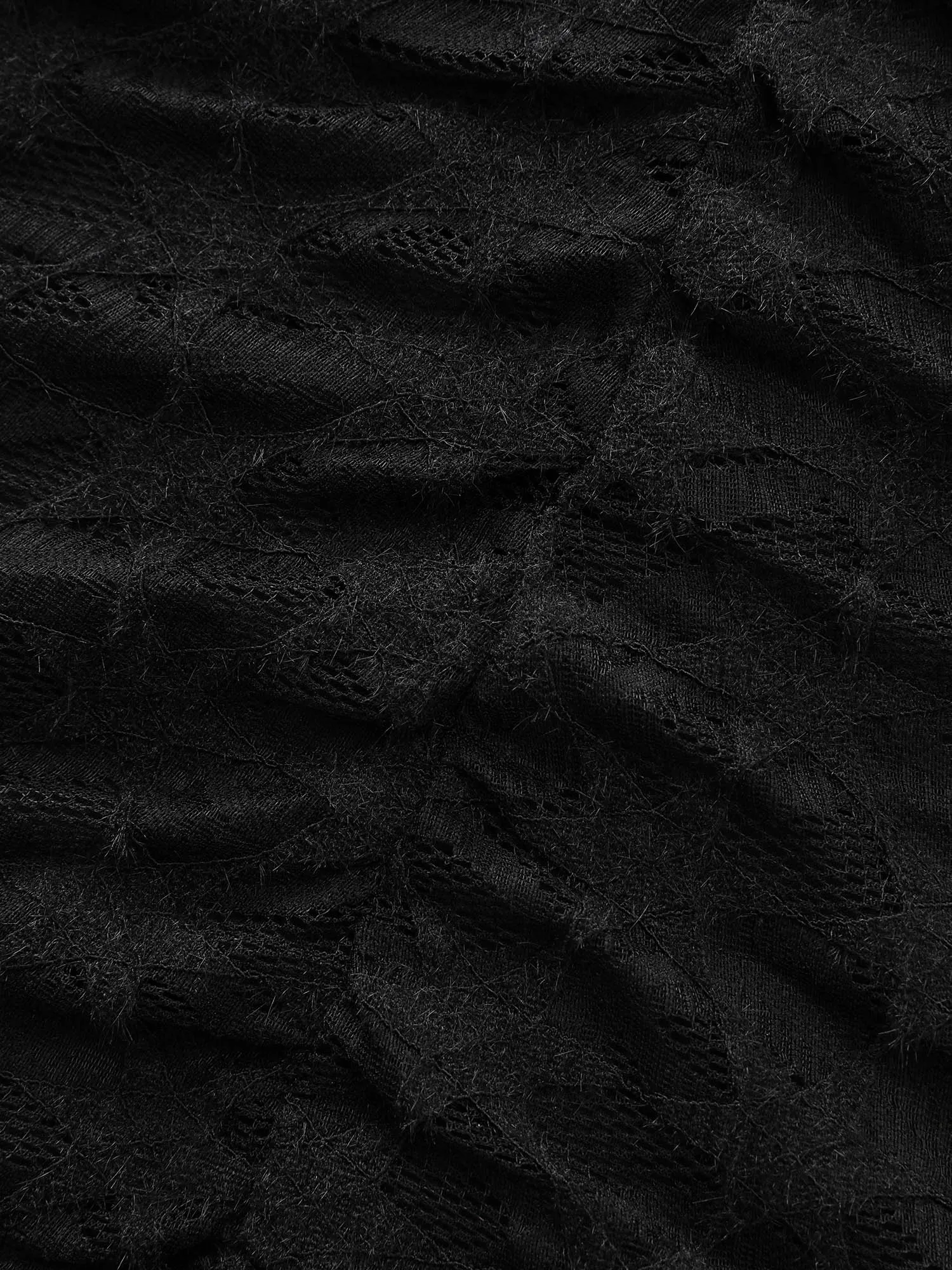 Sheer Lace Round Neck Knit Top sold by Bloomchic product image thumbnail 5