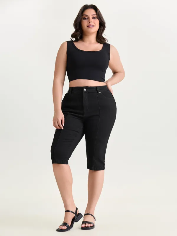 Cowboy Tummy-Control Skinny-Fit Jeans made by Bloomchic