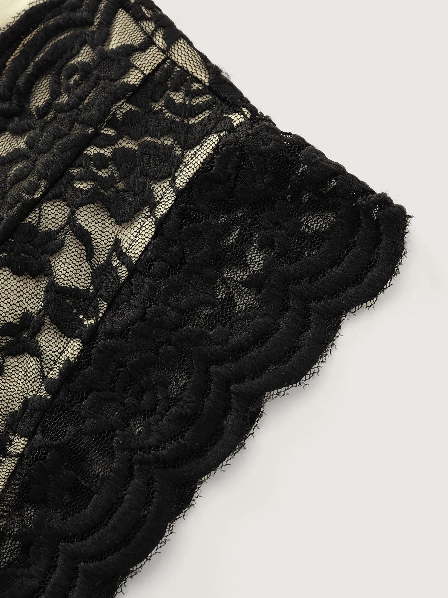 Floral Lace Mesh V-Neck Top sold by Bloomchic product image thumbnail 5