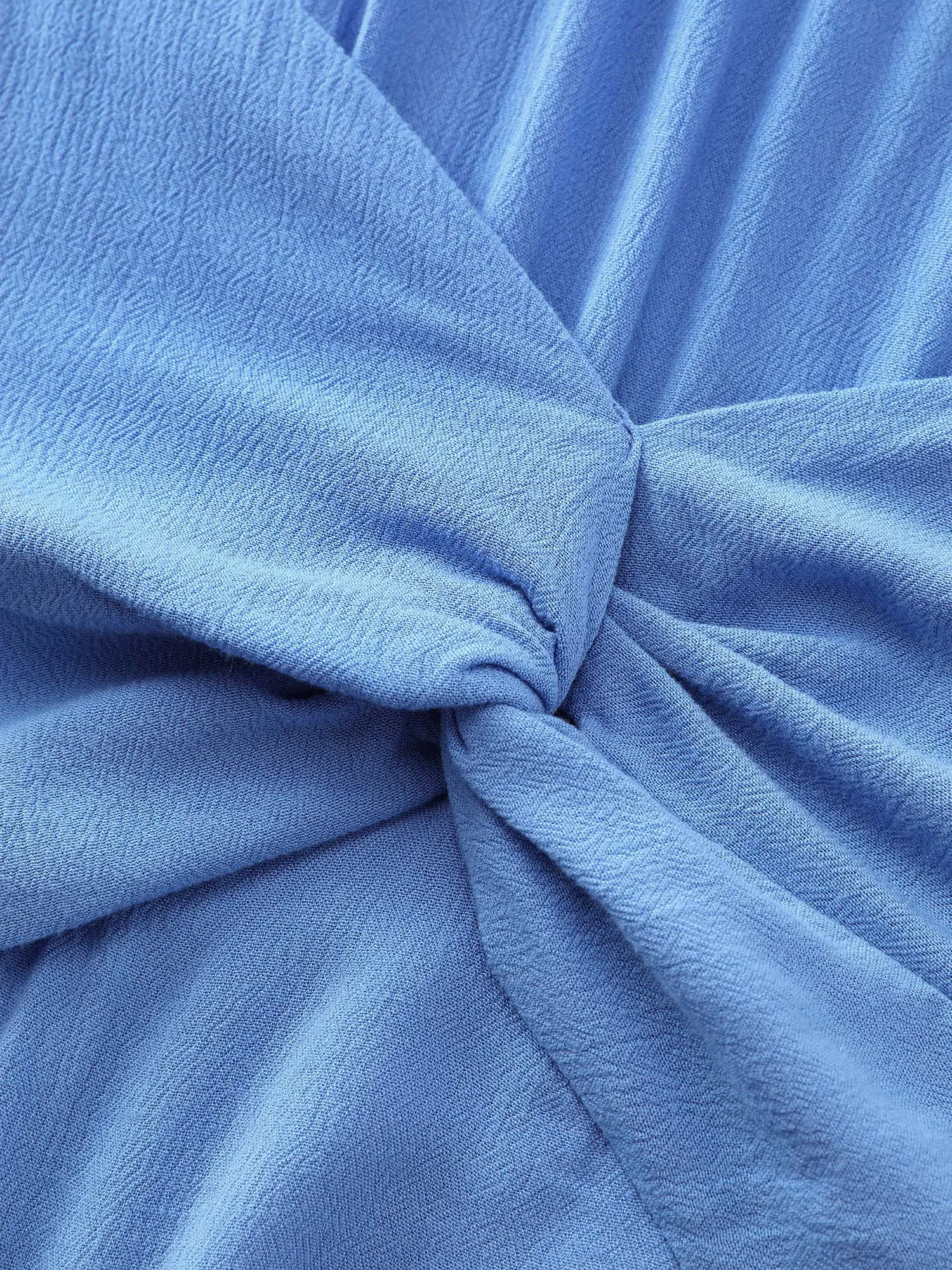 Ruched Bodice Stretchy Flowy Midi Dress sold by Bloomchic product image thumbnail 4