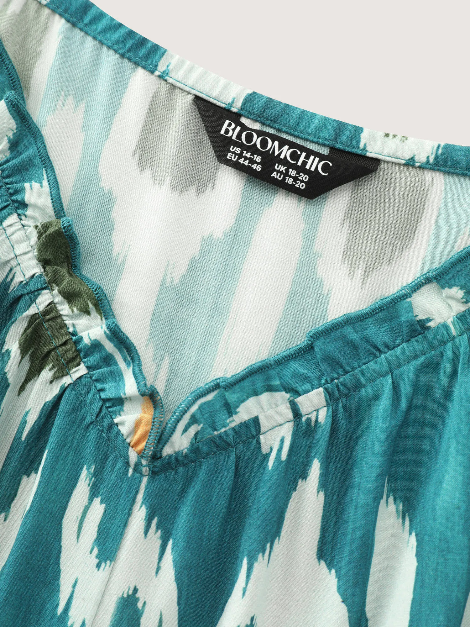 Abstract Print Spaghetti Strap Wide Leg Jumpsuit sold by Bloomchic product image thumbnail 5