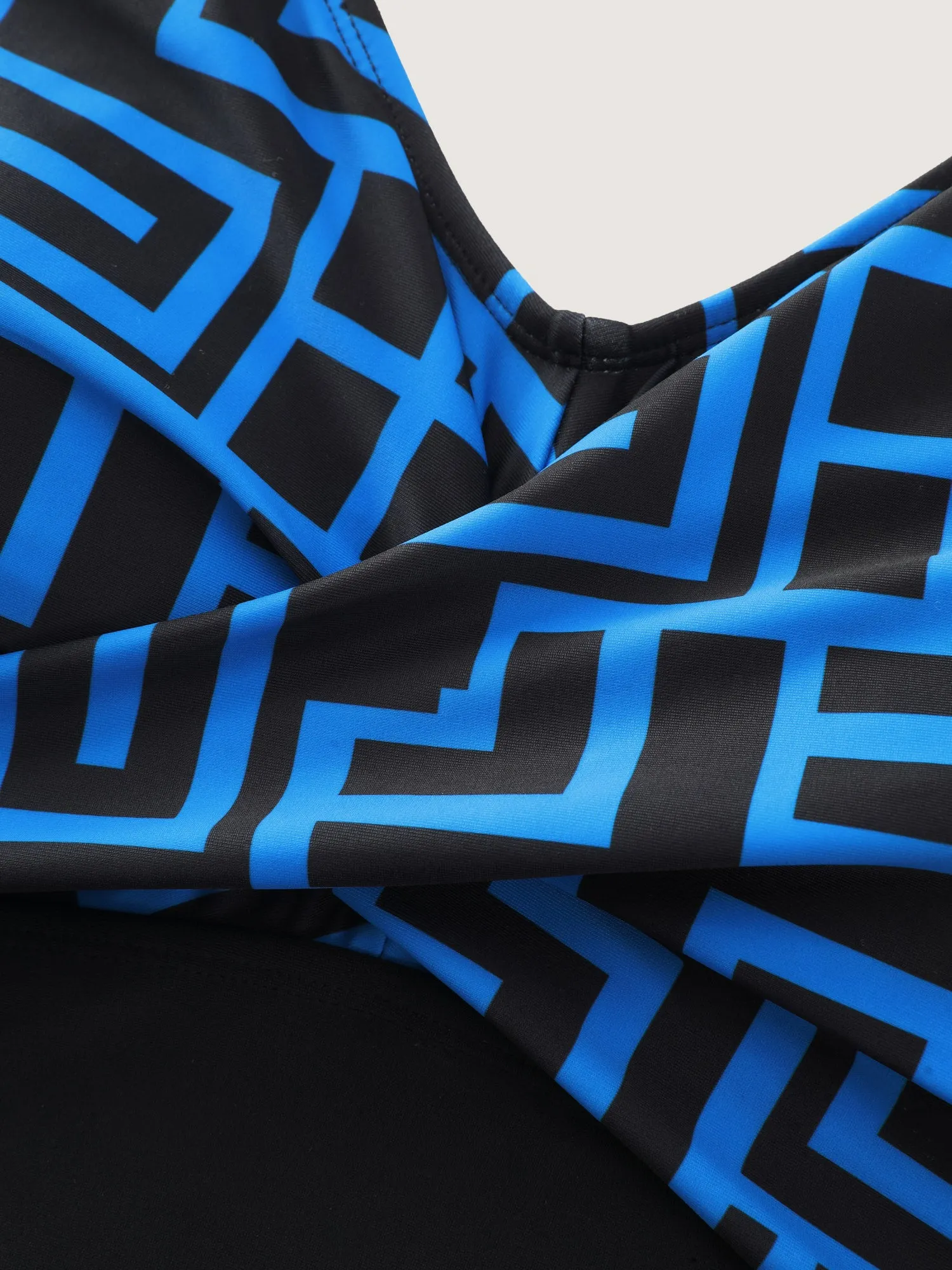 Geometric Print Color Contrast One-Piece Swim sold by Bloomchic product image thumbnail 5