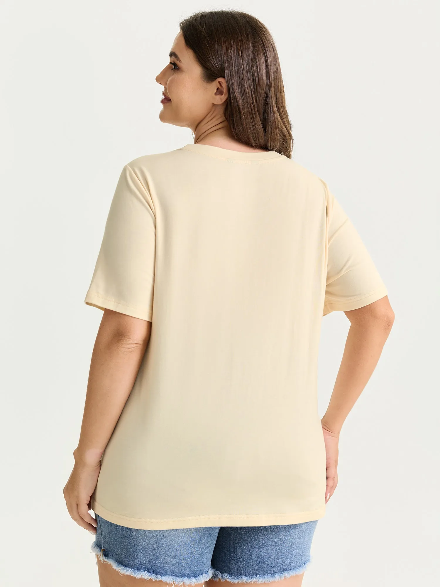 Butterfly Print Flared Sleeve T-Shirt sold by Bloomchic product image thumbnail 4
