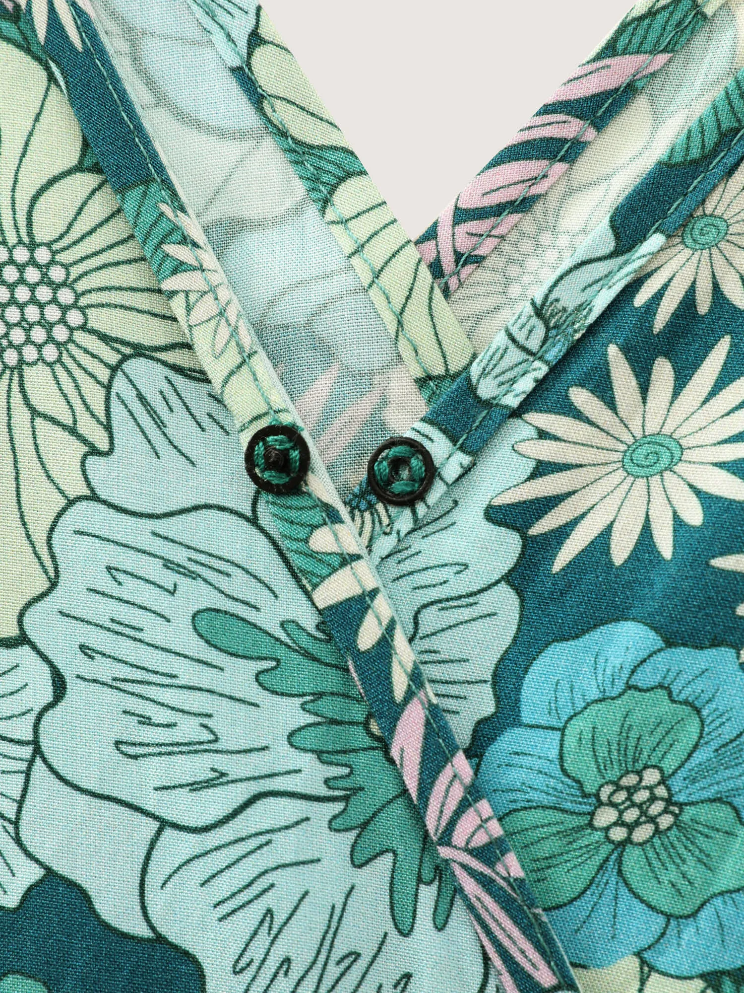 Floral Print Waist-Tie Romper sold by Bloomchic product image thumbnail 5