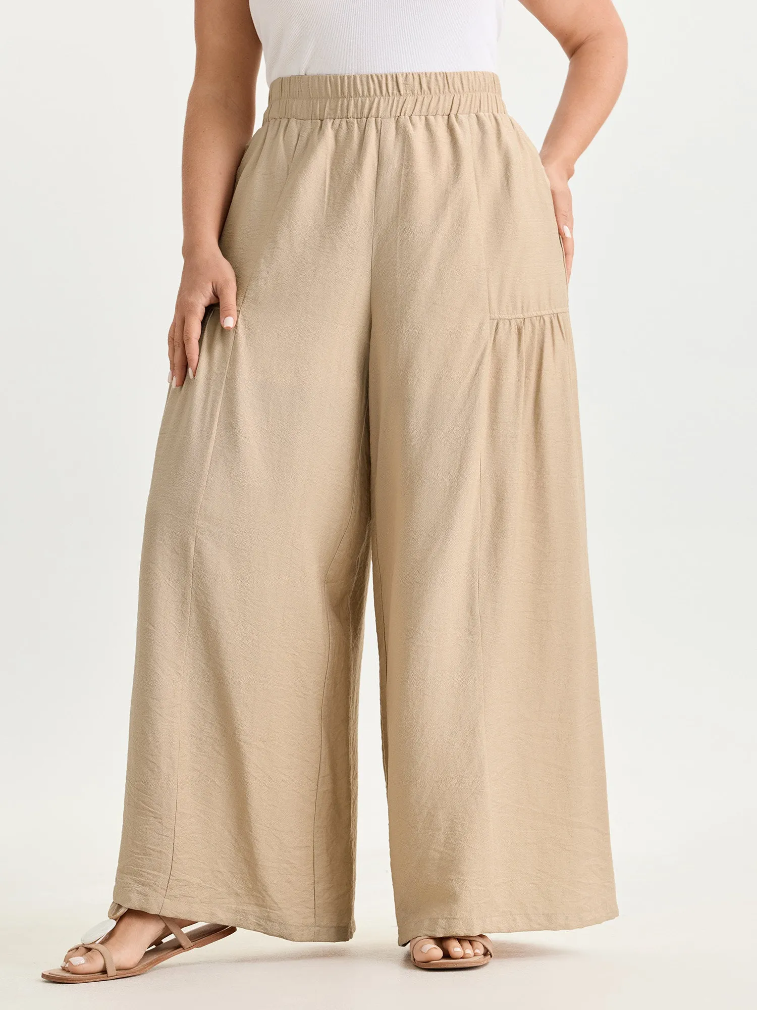 Plain Breezy Pocket Pants sold by Bloomchic product image thumbnail 2