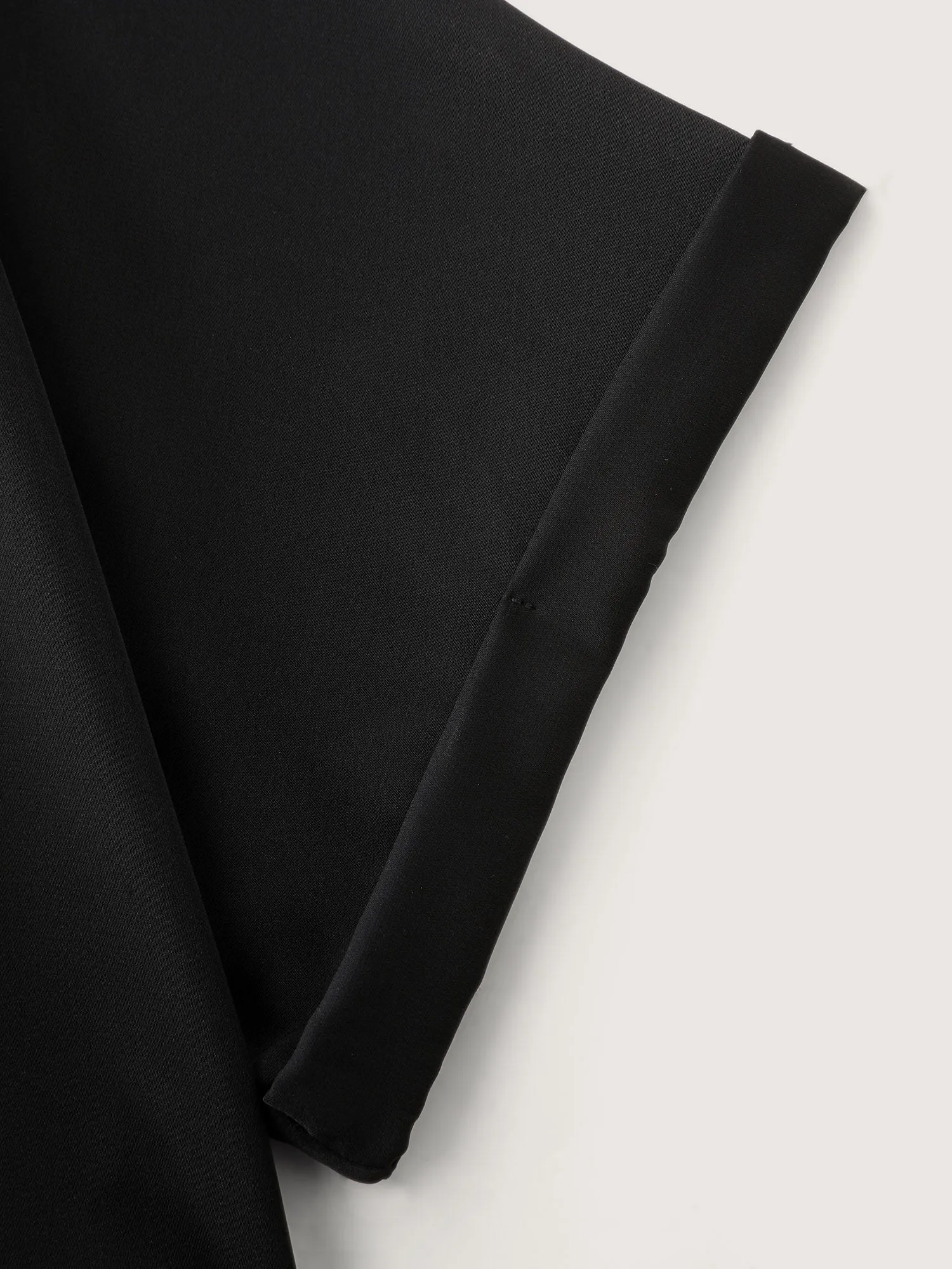 Toothpick Pleated Waist-Tie Plain Blouse sold by Bloomchic product image thumbnail 5