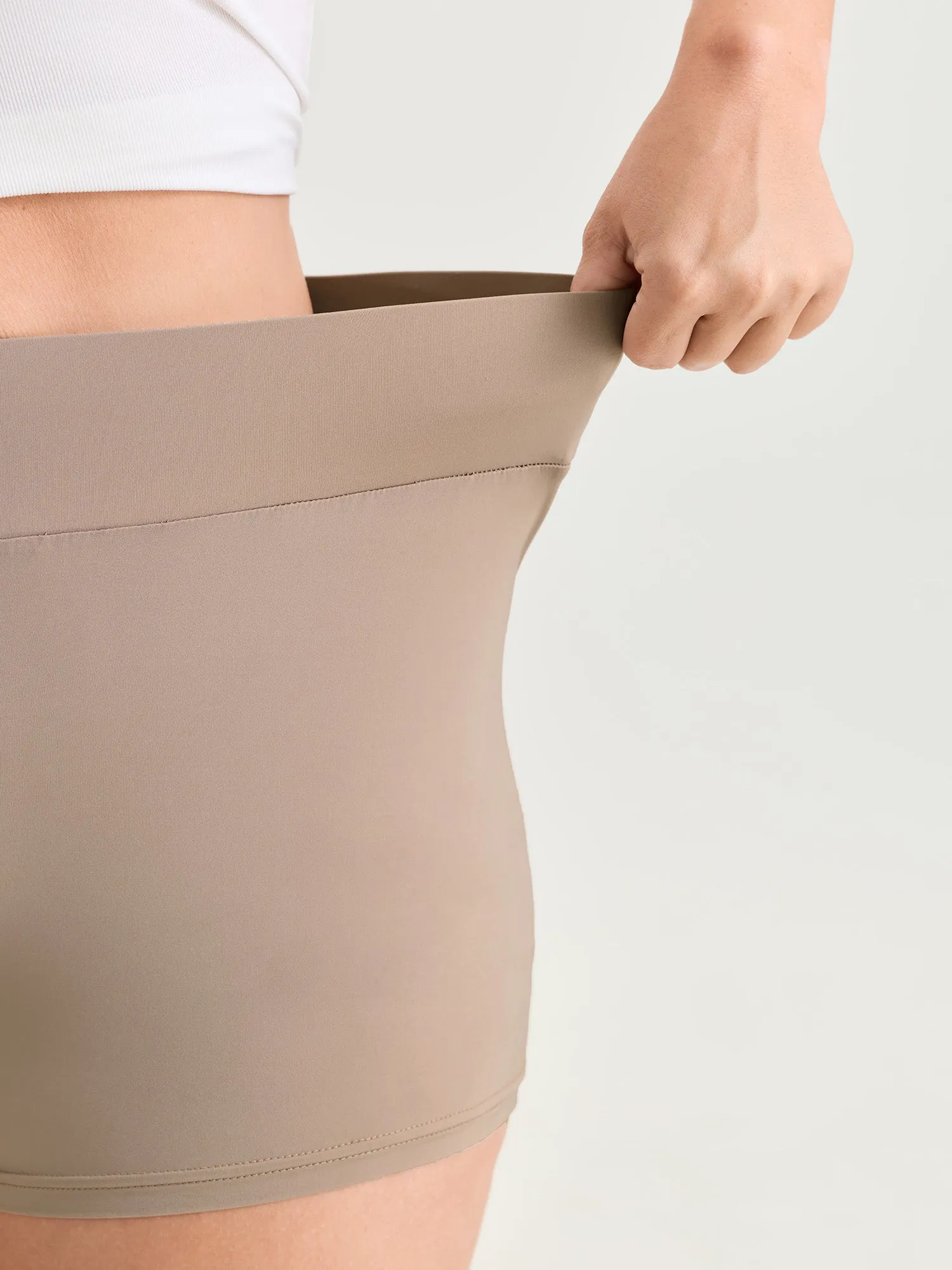 Stretchy Wide Waistband Skinny-Fit Leggings sold by Bloomchic product image thumbnail 4