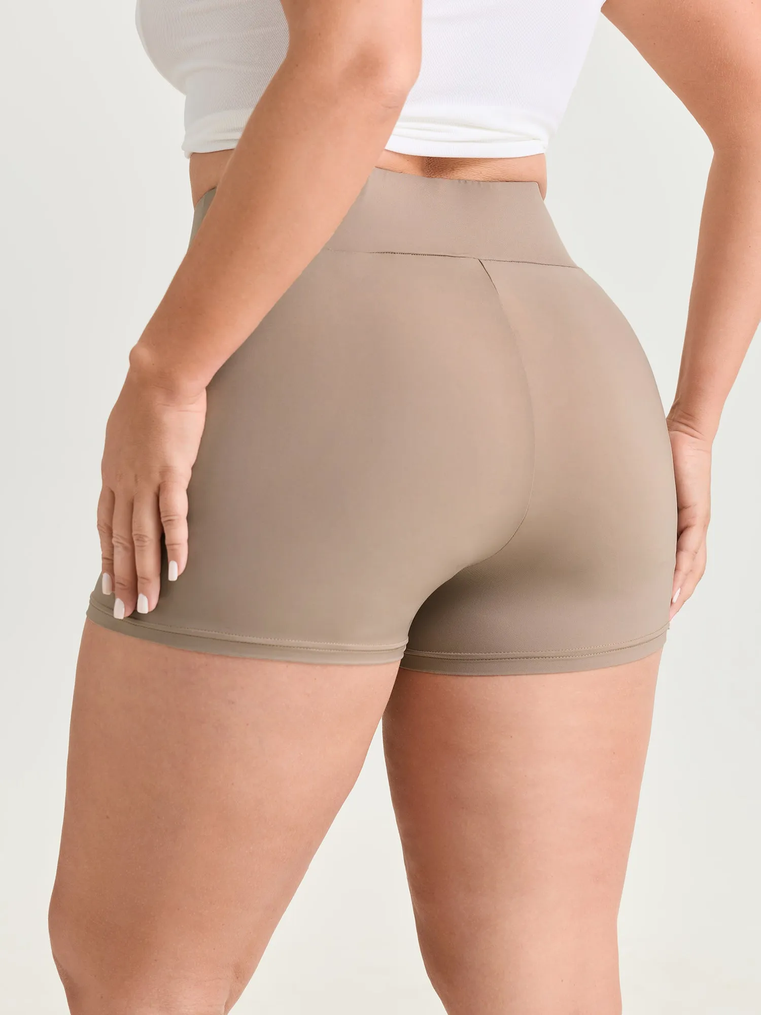 Stretchy Wide Waistband Skinny-Fit Leggings sold by Bloomchic product image thumbnail 5