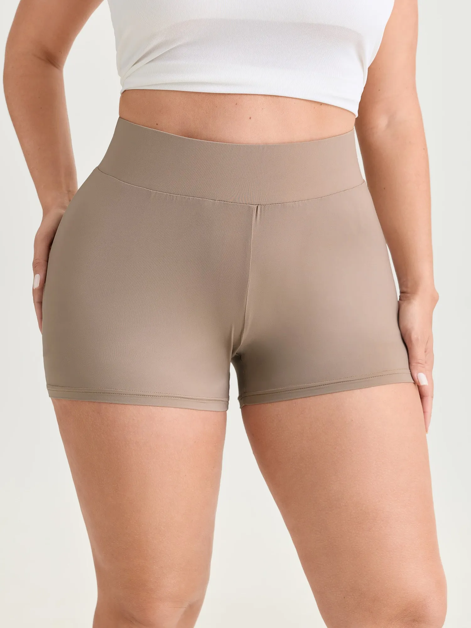 Stretchy Wide Waistband Skinny-Fit Leggings sold by Bloomchic