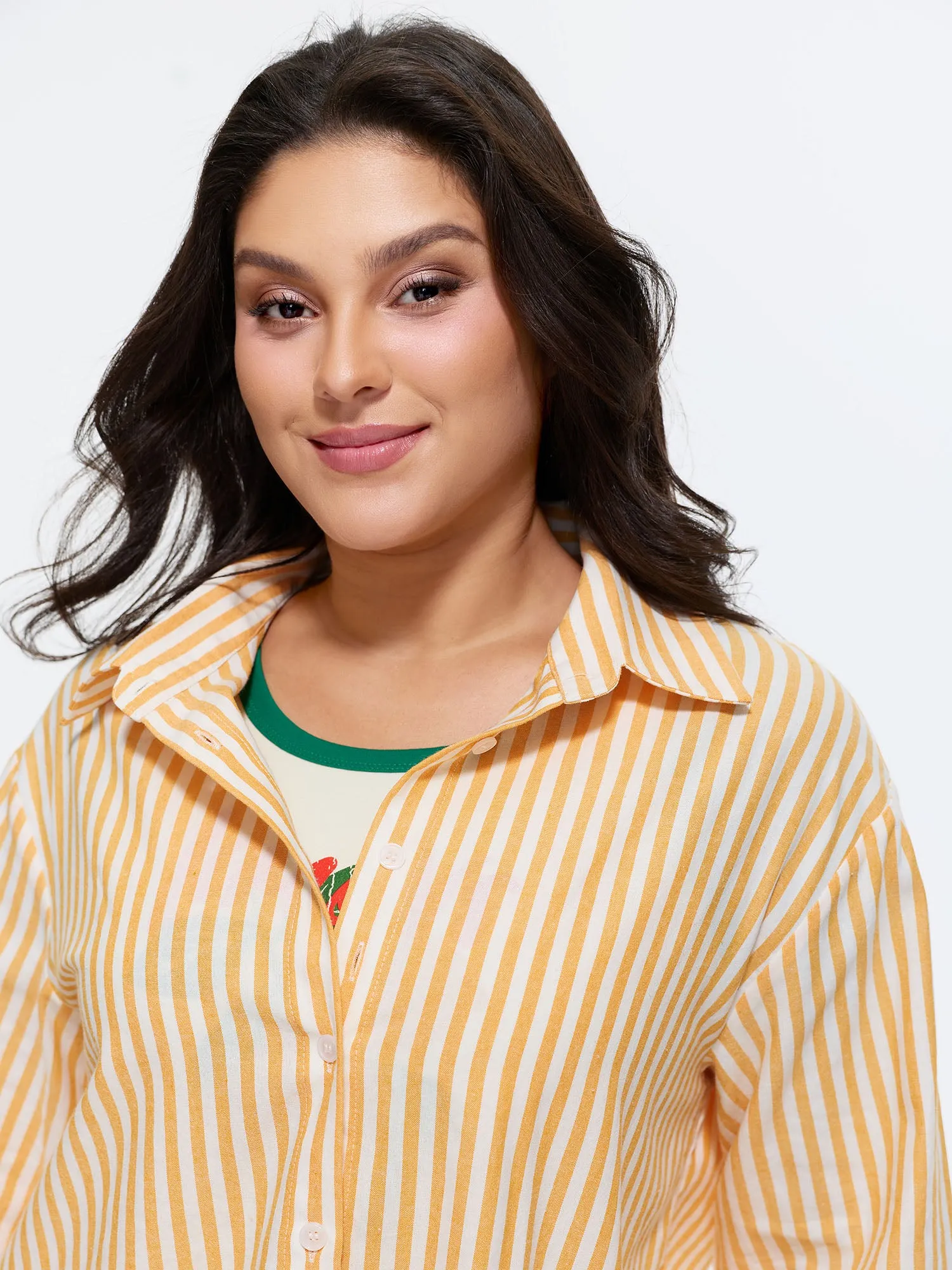 Cotton Button-Down Long Shirt sold by Bloomchic product image thumbnail 2