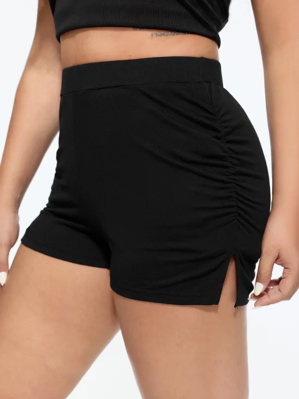 Supersoft Stretchy High-Waisted Shorts made by Bloomchic