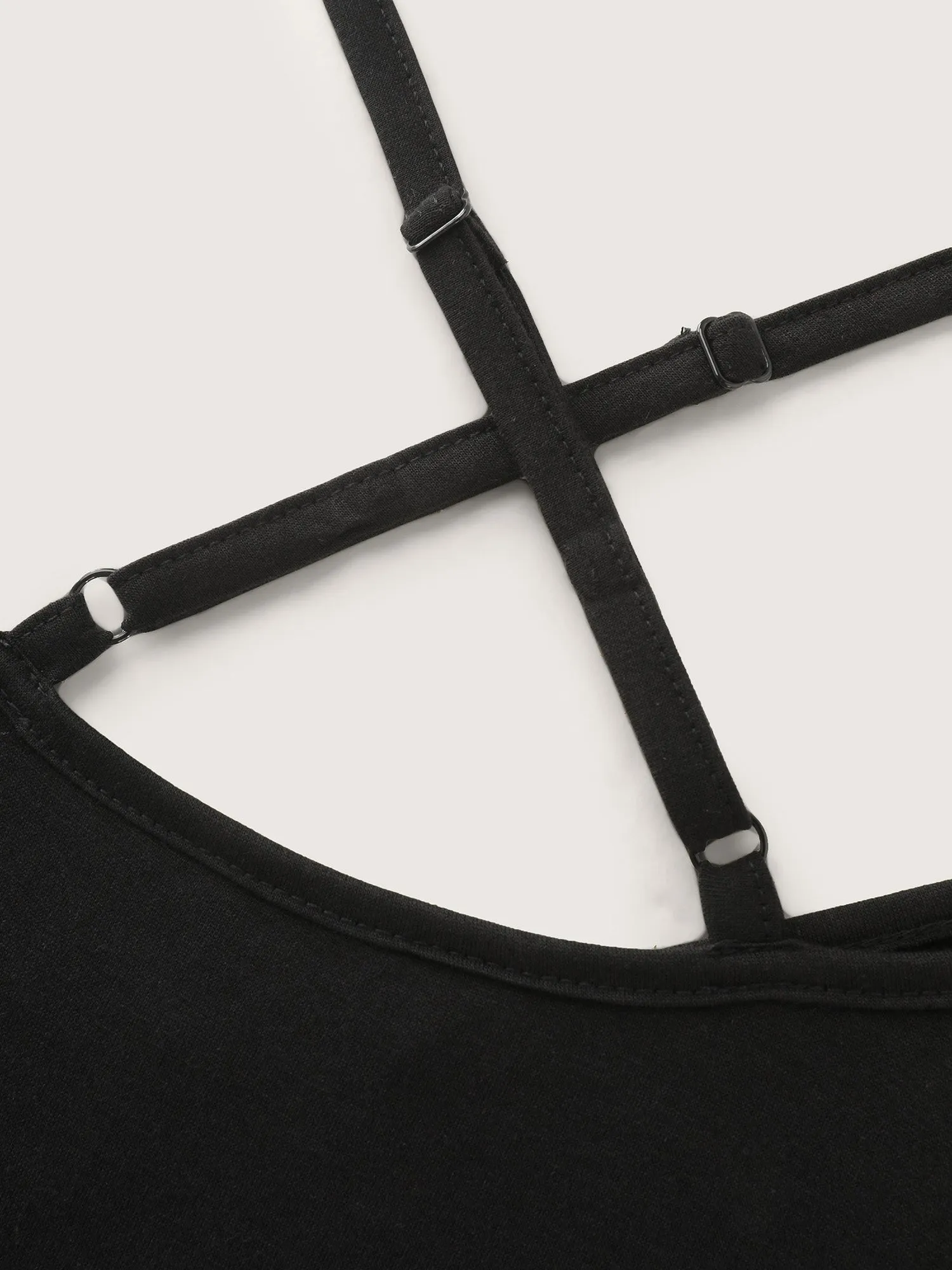 Supersoft Pleated Crossover Strap Tank Top sold by Bloomchic product image thumbnail 5
