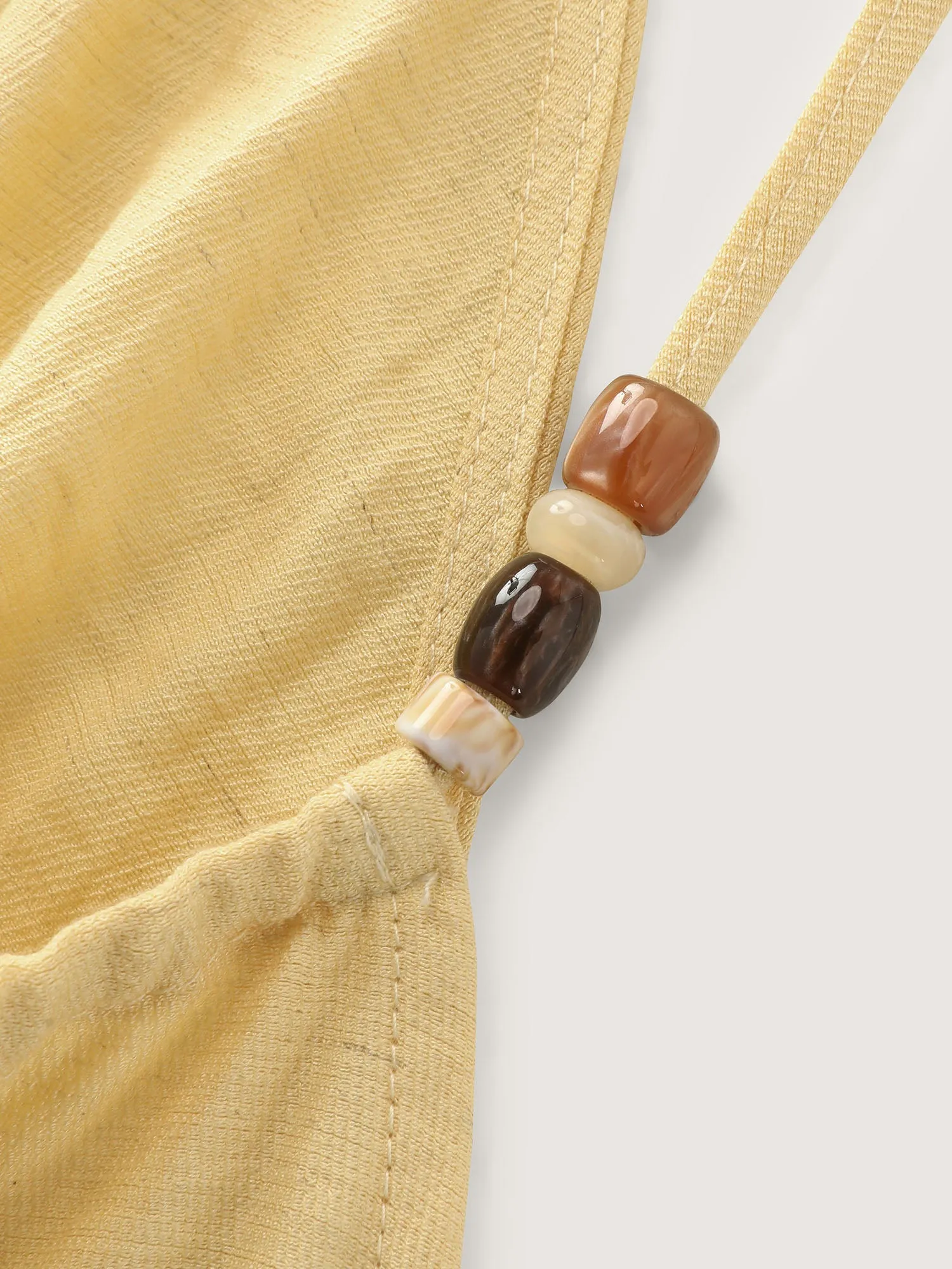 Linen Blend Halter Neckline Tank Top sold by Bloomchic product image thumbnail 5