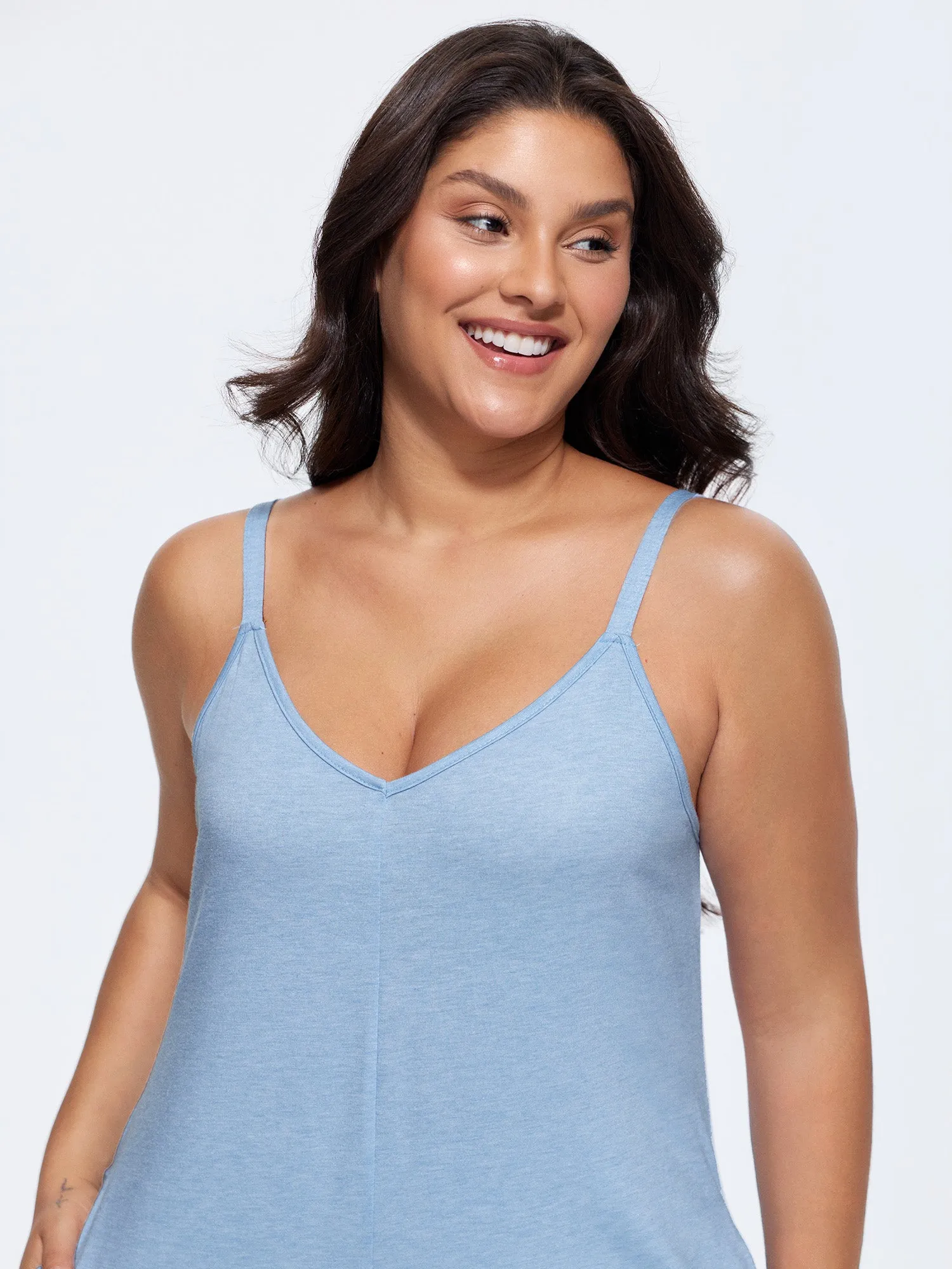Supersoft Stretchy Cami Straight-Leg Lounge Jumpsuit sold by Bloomchic product image thumbnail 2