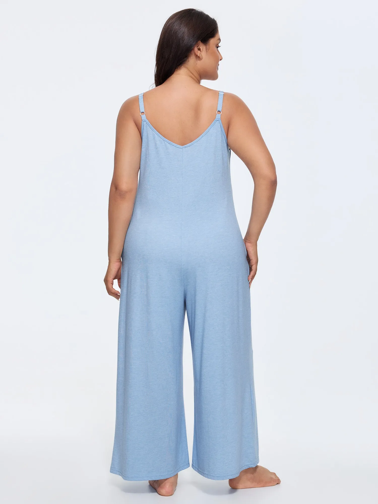 Supersoft Stretchy Cami Straight-Leg Lounge Jumpsuit sold by Bloomchic product image thumbnail 5