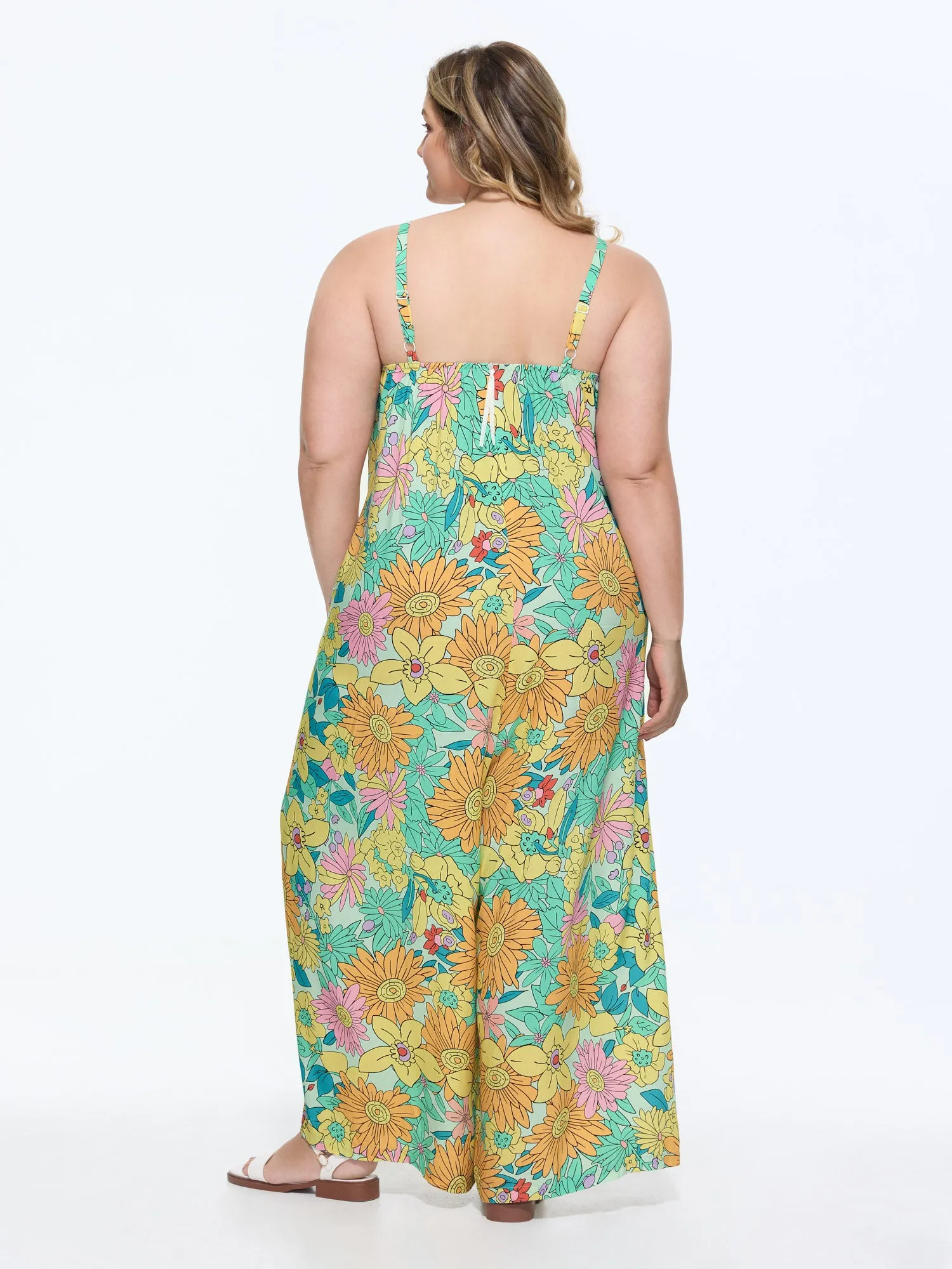 Vivid Groove Stretchy Adjustable Jumpsuit sold by Bloomchic product image thumbnail 4