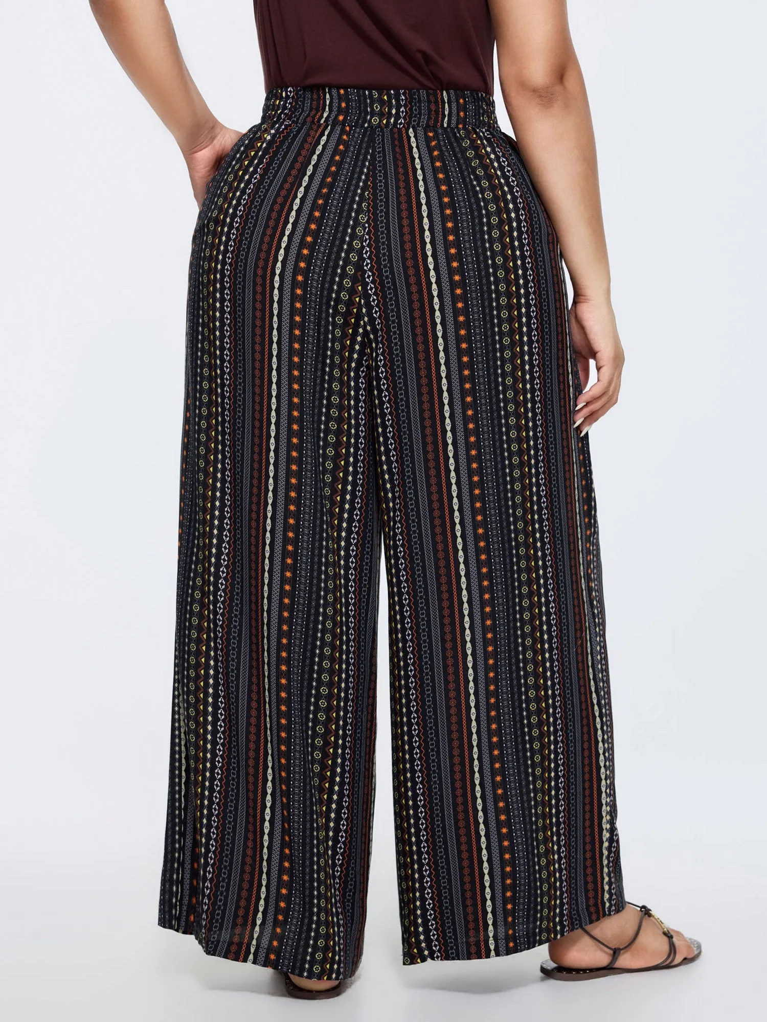 Striped Pockets Wide-Leg Pants sold by Bloomchic product image thumbnail 5