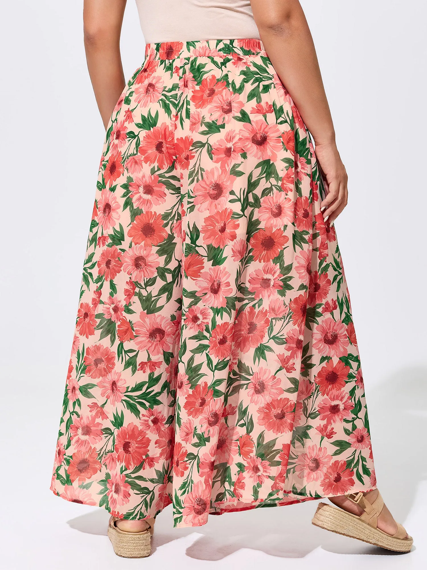 Floral Print Color Contrast Pants sold by Bloomchic product image thumbnail 5