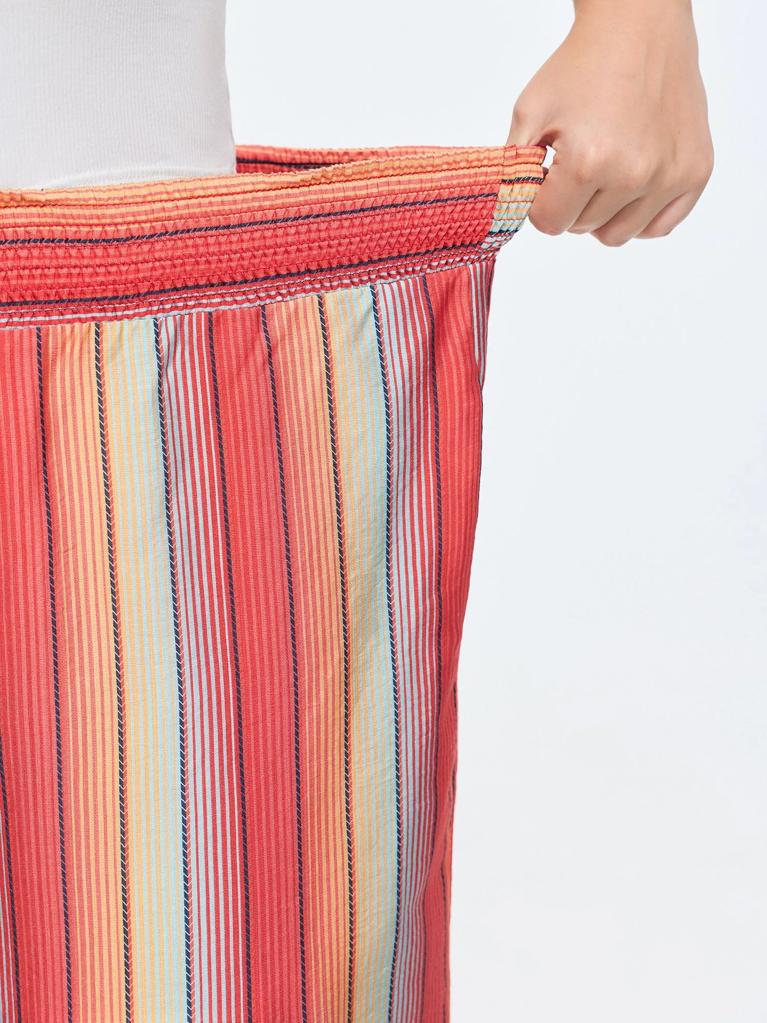 Shirred Waist Striped Print Pants sold by Bloomchic product image thumbnail 3