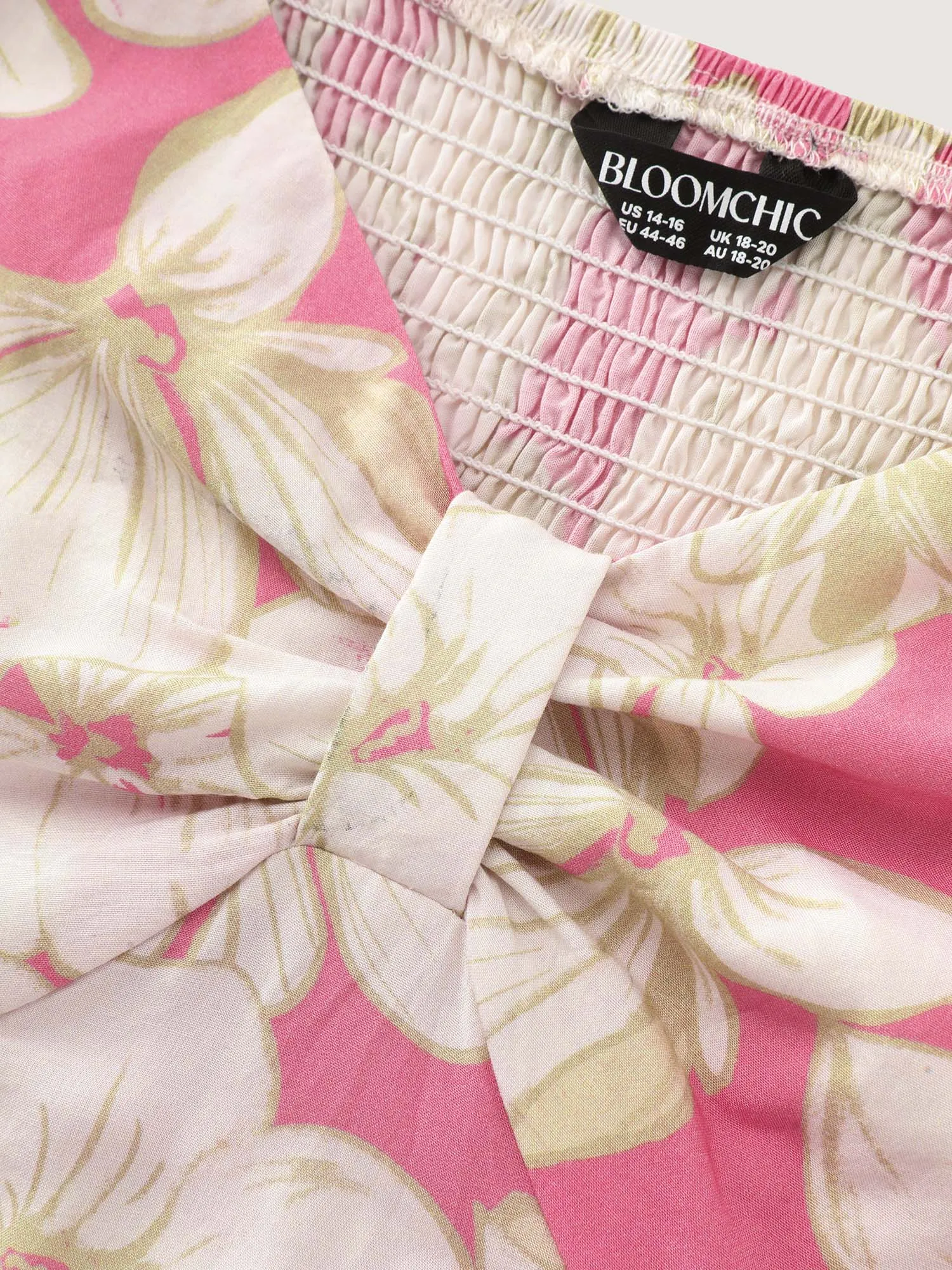 Floral Print Shirred Bodice Tank Top sold by Bloomchic product image thumbnail 5