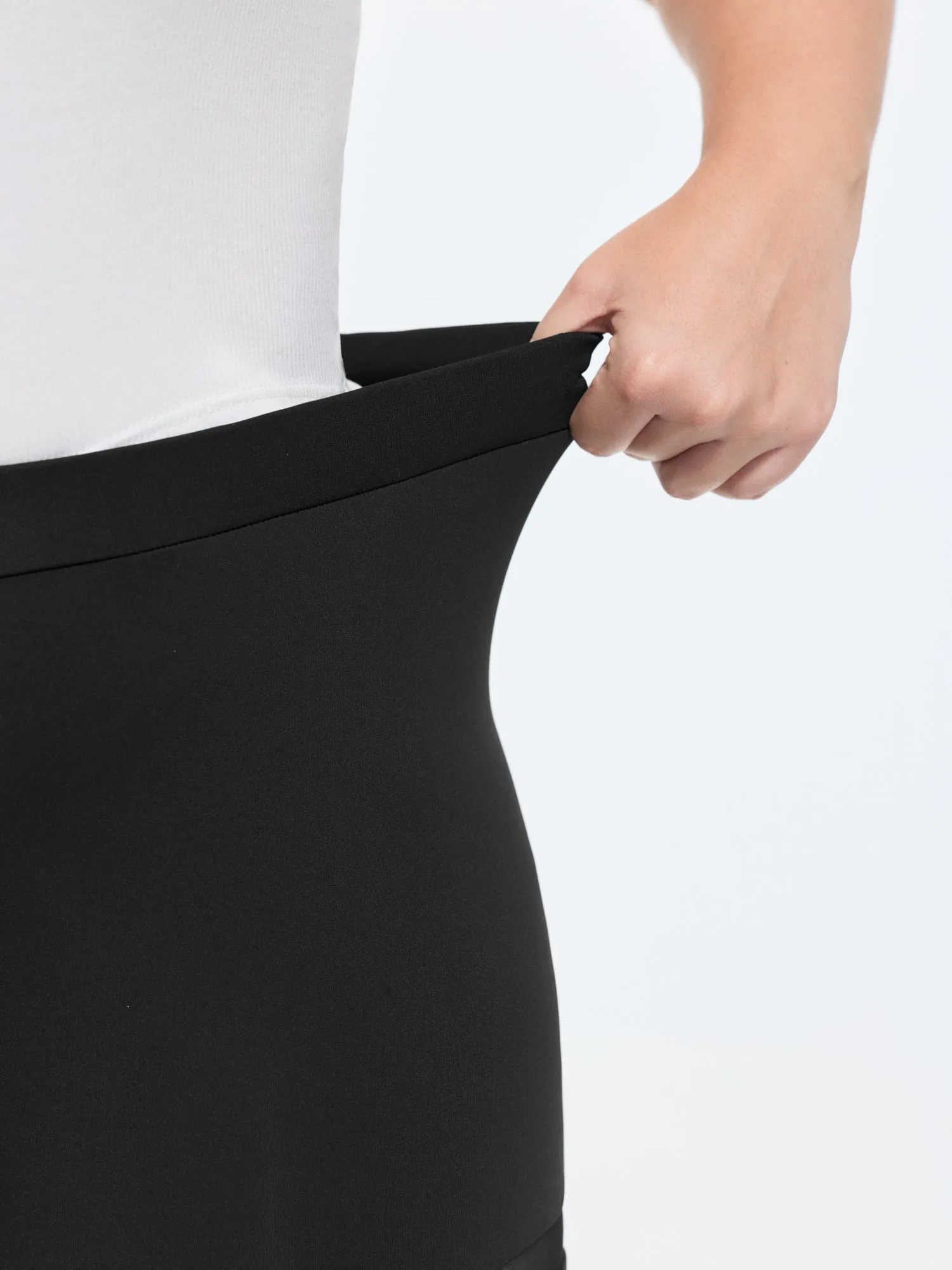 Mid-Rise Sheer Mesh Panel Leggings sold by Bloomchic product image thumbnail 3
