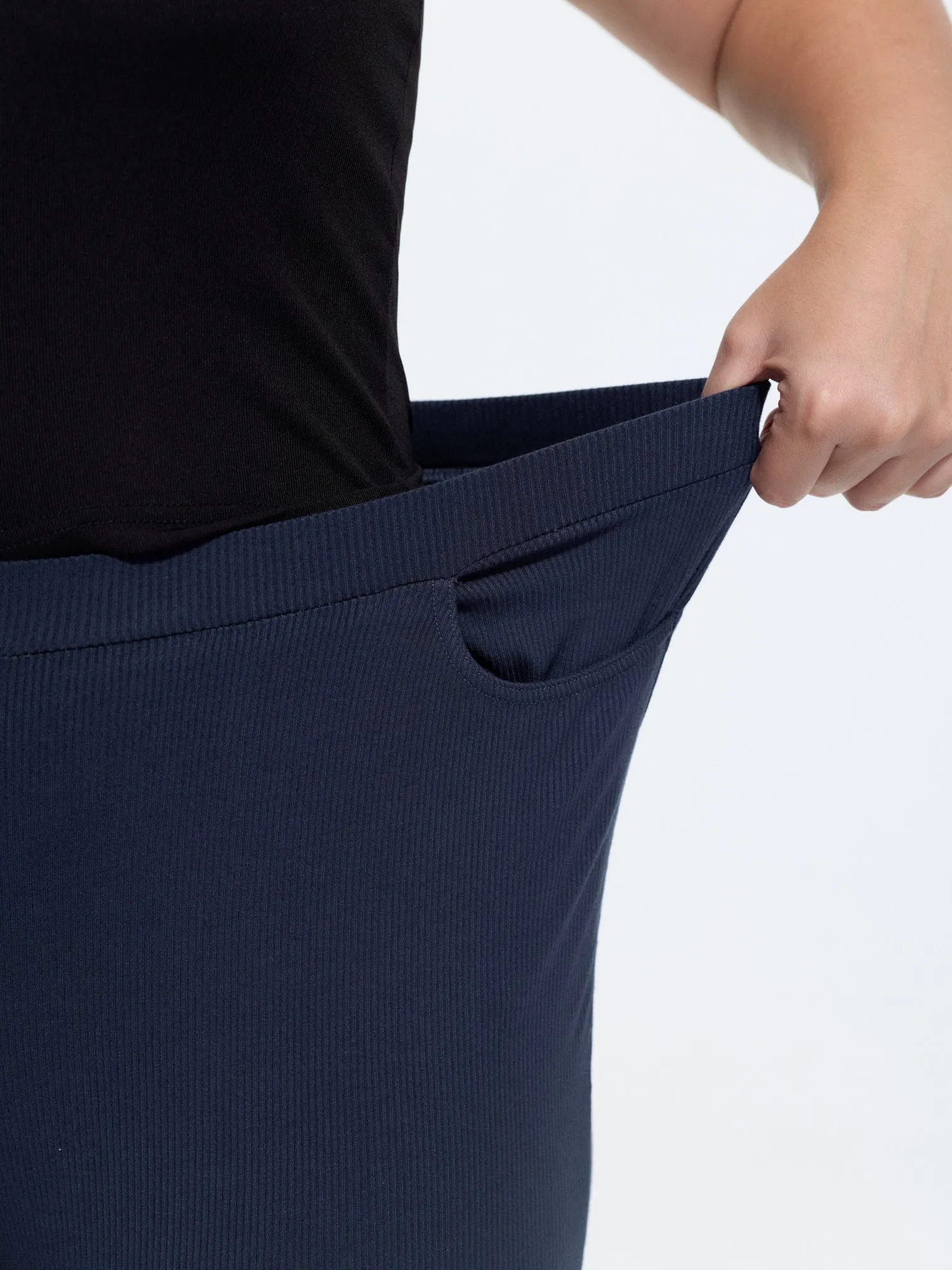 Stretchy Pull-On Plain Leggings sold by Bloomchic product image thumbnail 4