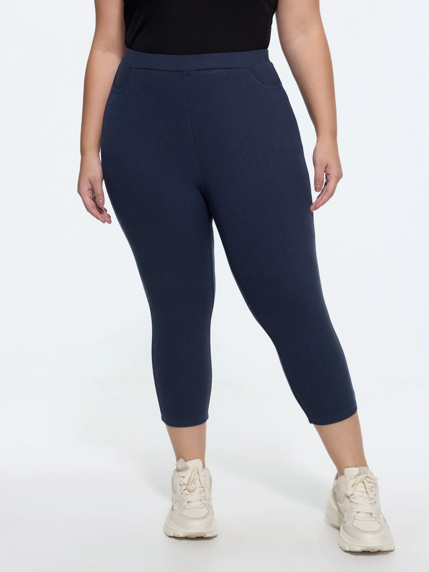 Stretchy Pull-On Plain Leggings sold by Bloomchic