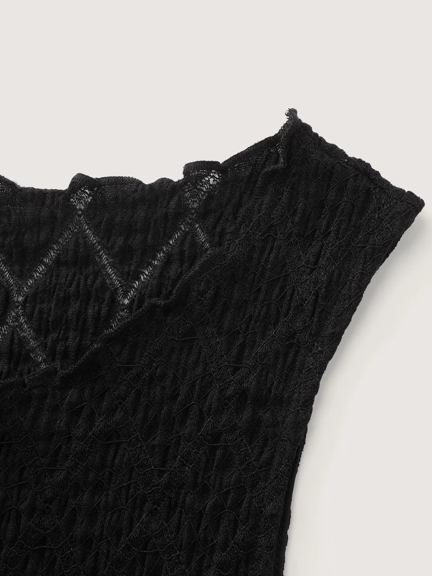 Textured Hollowed-Out Tank Top sold by Bloomchic product image thumbnail 5