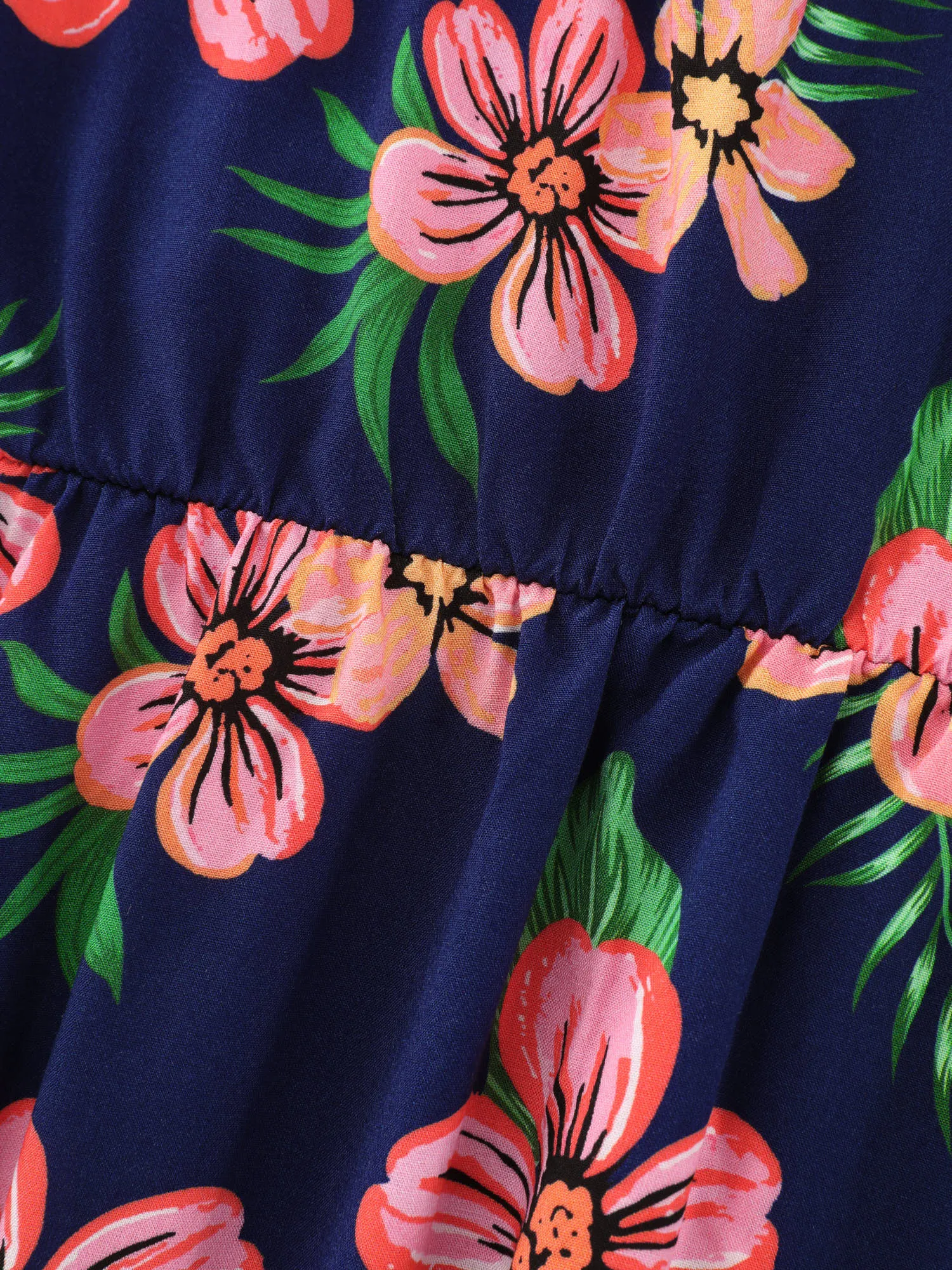 Colorful Floral Print Ruffled Sleeve Blouse sold by Bloomchic product image thumbnail 5
